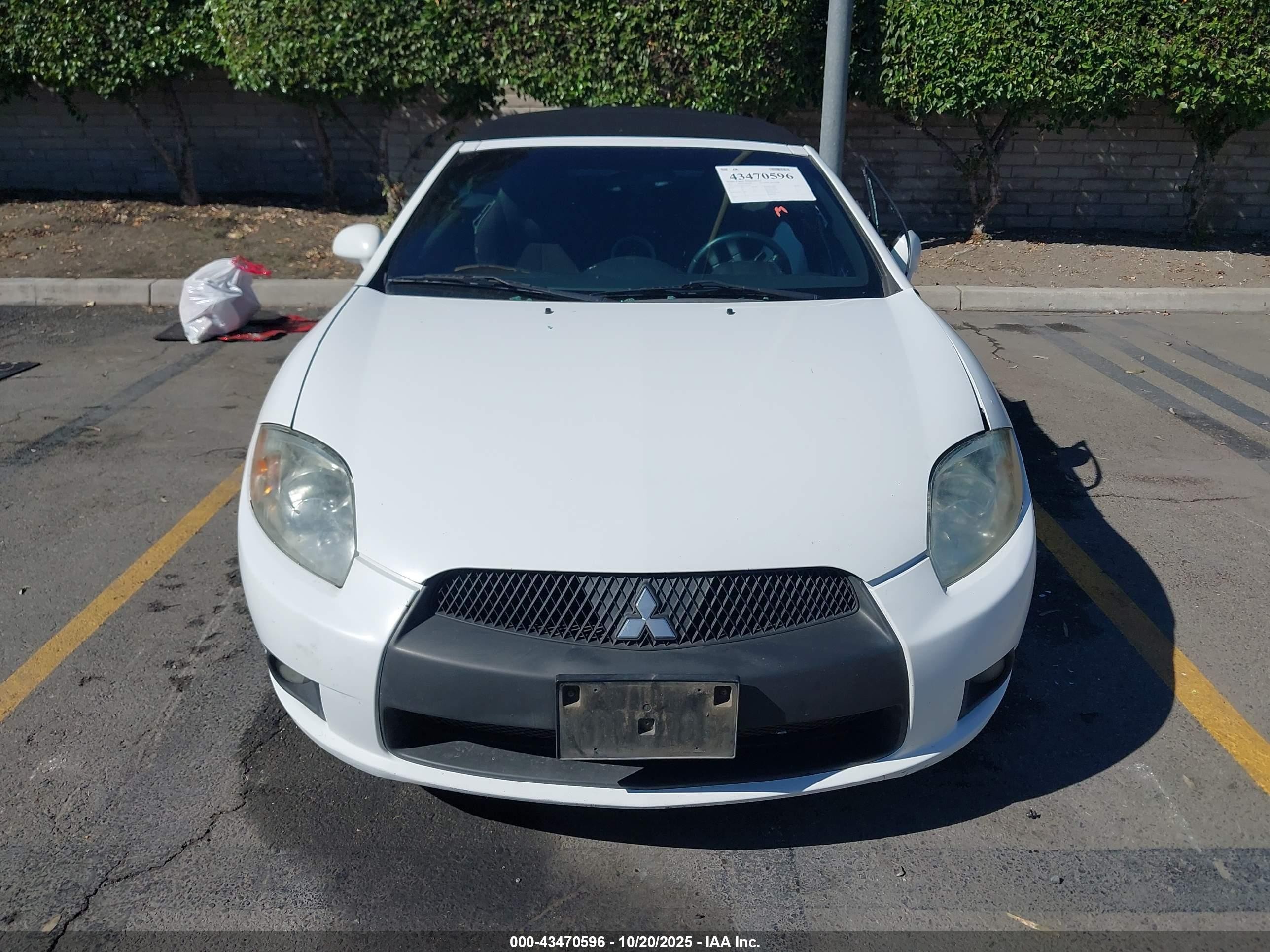 2012 Mitsubishi Eclipse Spyder Gs Sport White vin: 4A37L2EFXCE003037