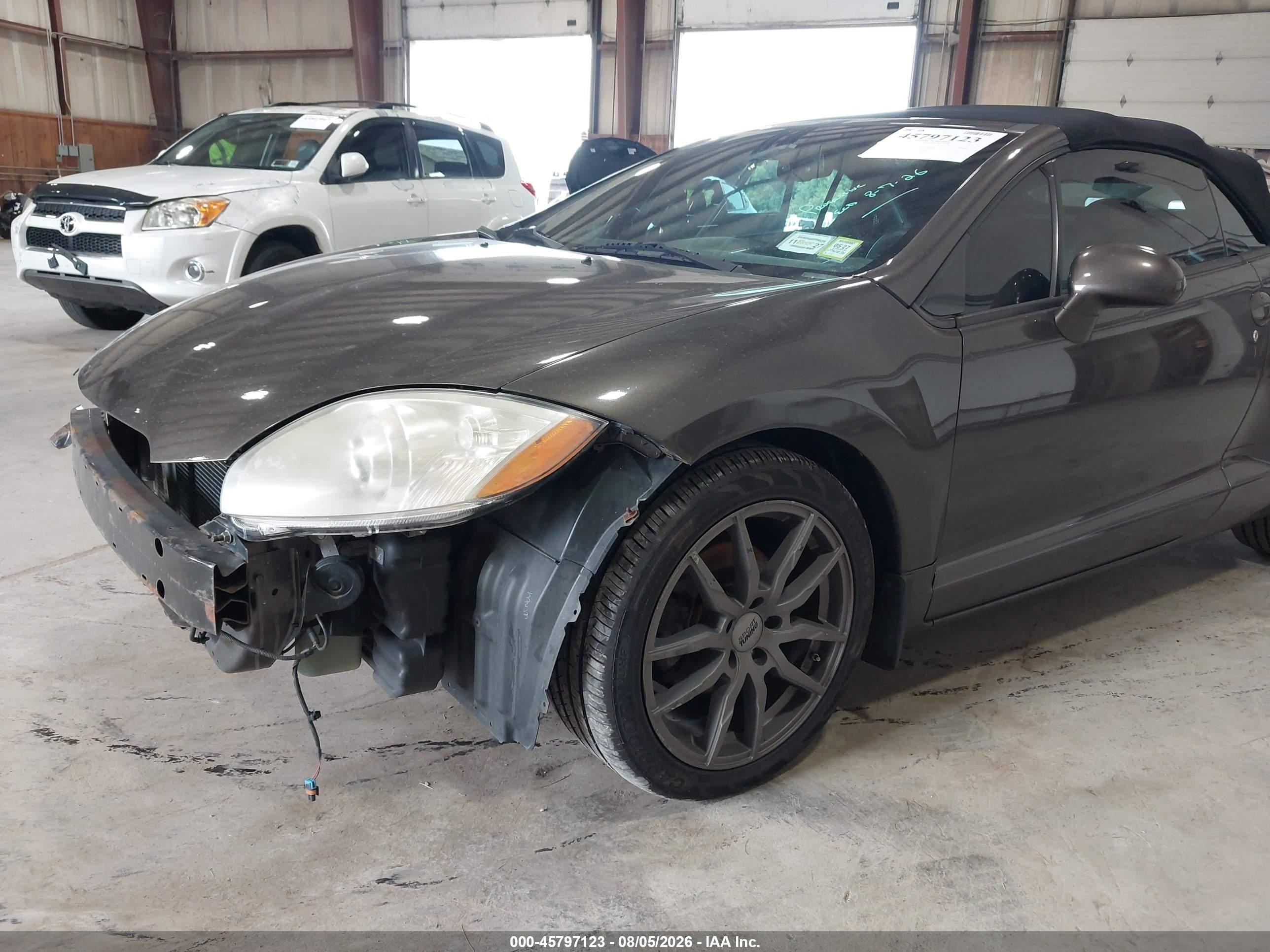 2012 Mitsubishi Eclipse Spyder Gs Sport/se Gray vin: 4A37L5EF1CE001663