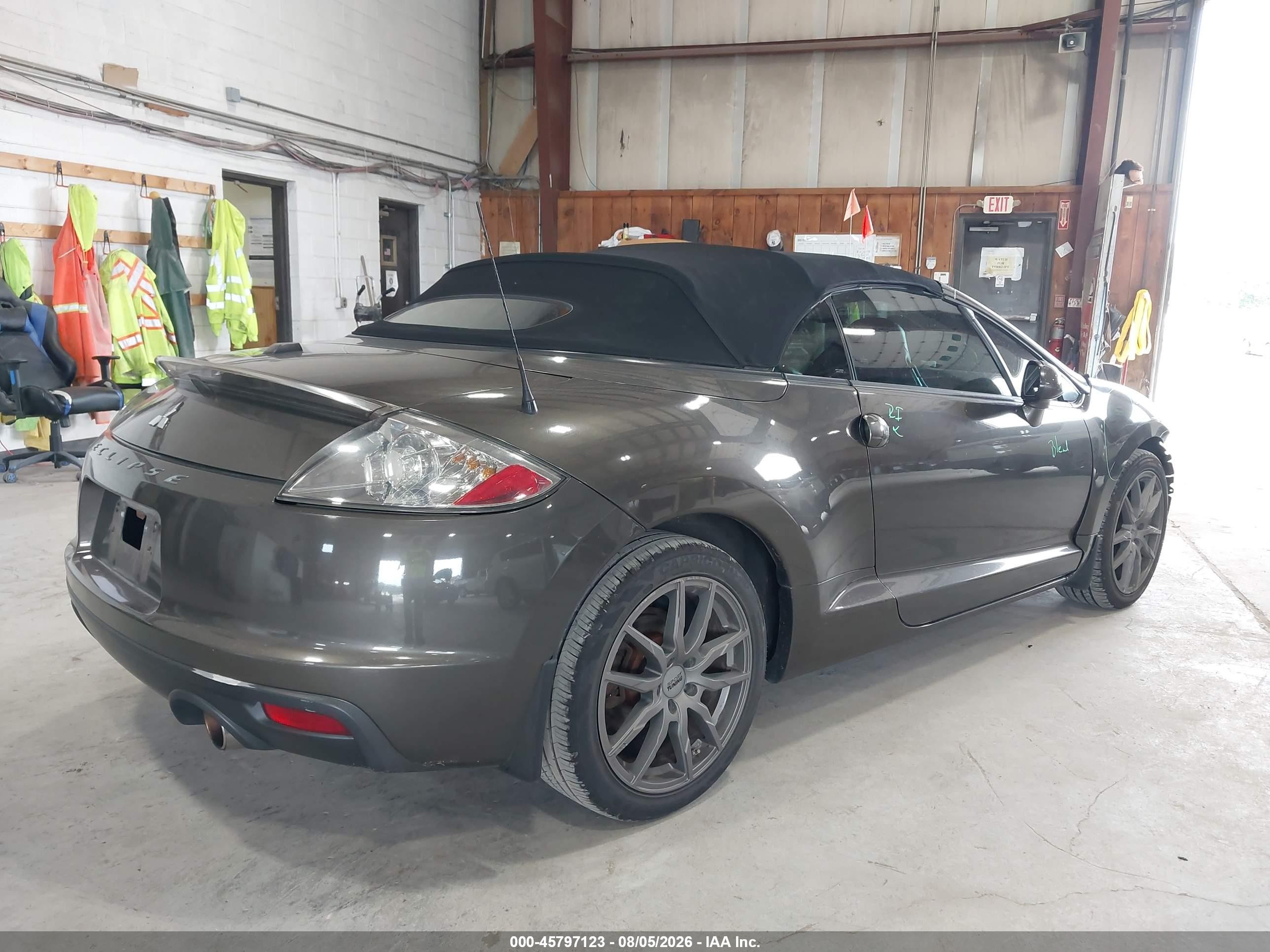 2012 Mitsubishi Eclipse Spyder Gs Sport/se Gray vin: 4A37L5EF1CE001663