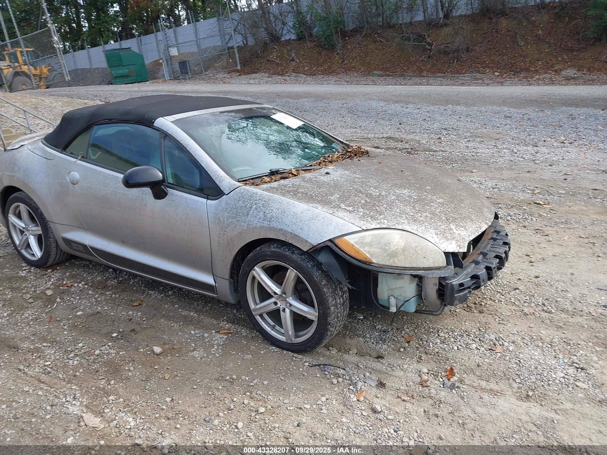 2012 Mitsubishi Eclipse Spyder Gs Sport/se Серебряный vin: 4A37L5EF3CE007772