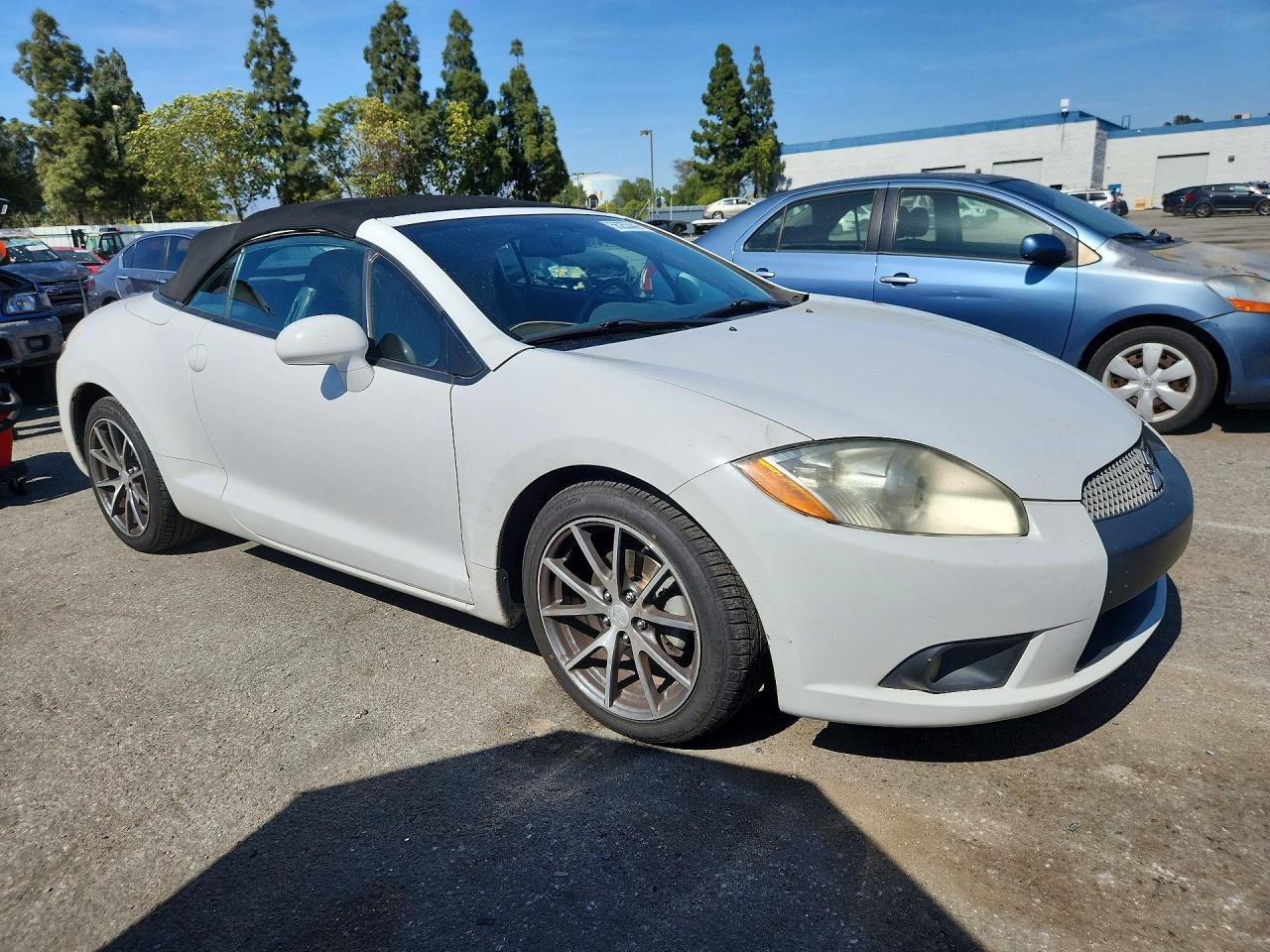 2012 Mitsubishi Eclipse Spyder Gs White vin: 4A37L5EF8CE001465