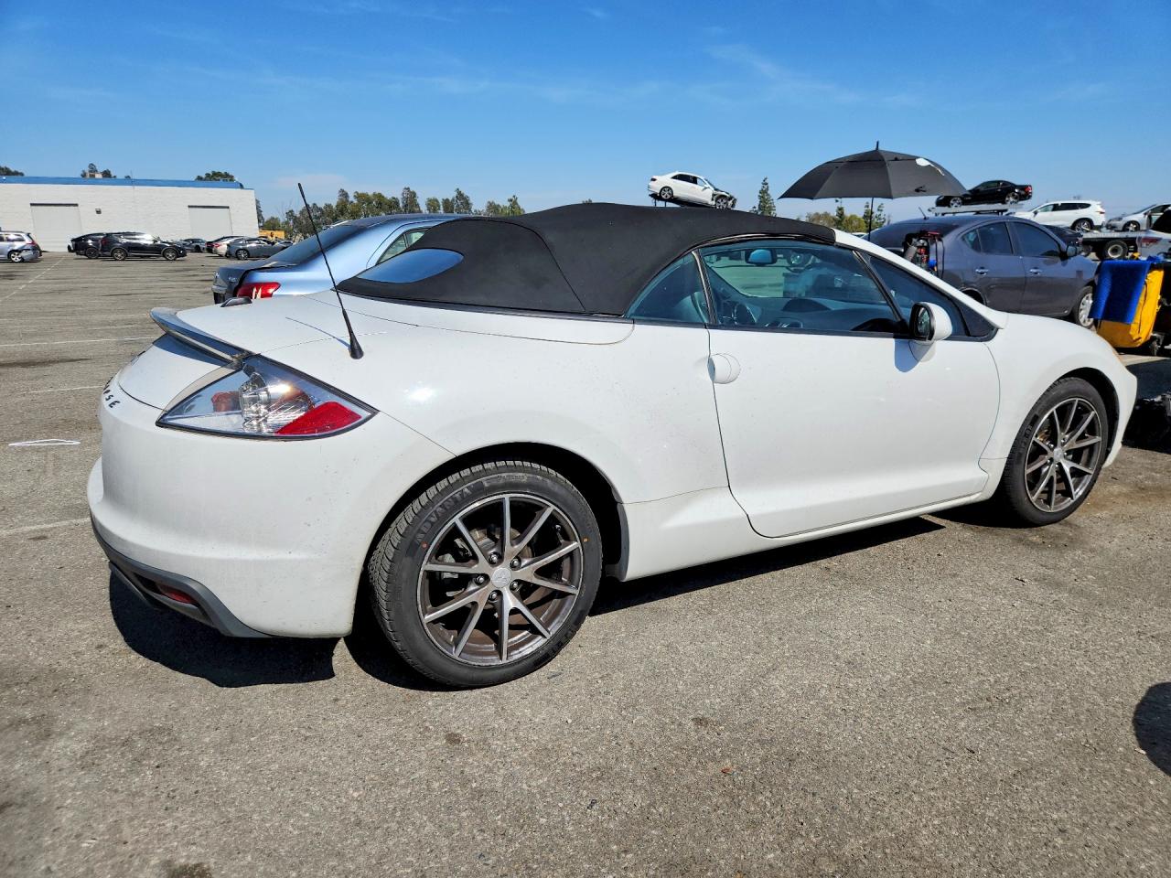 2012 Mitsubishi Eclipse Spyder Gs White vin: 4A37L5EF8CE001465