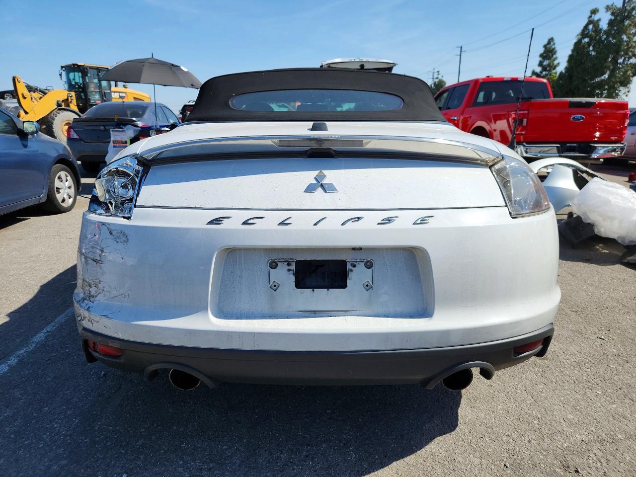 2012 Mitsubishi Eclipse Spyder Gs White vin: 4A37L5EF8CE001465