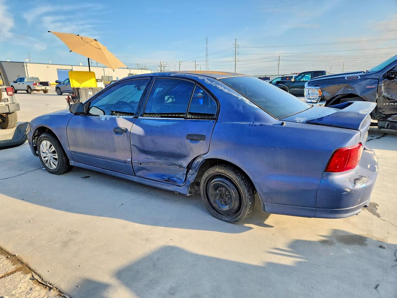 2002 Mitsubishi Galant De Blue vin: 4A3AA36G02E100285