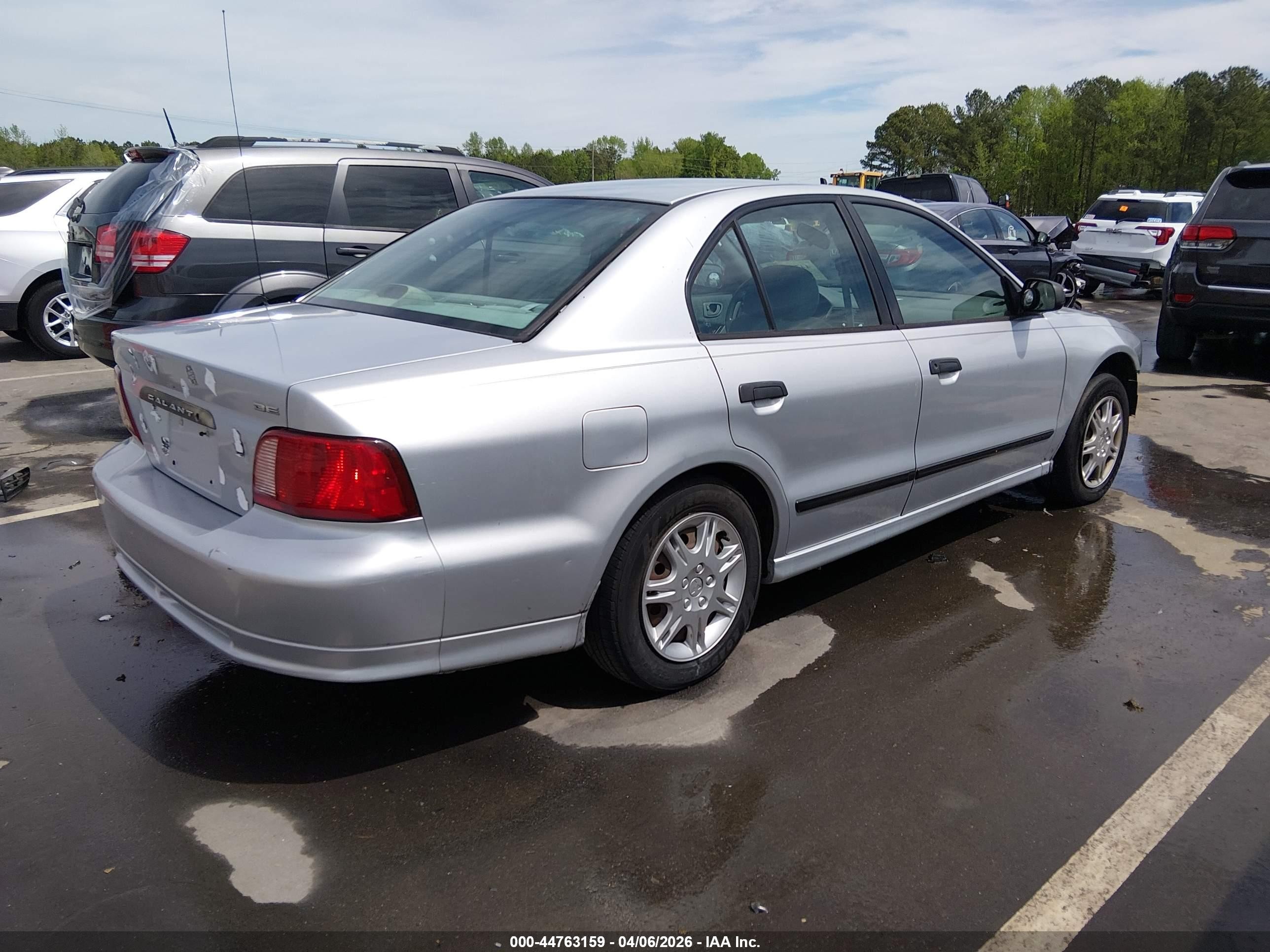 2003 Mitsubishi Galant De Silver vin: 4A3AA36G53E127192