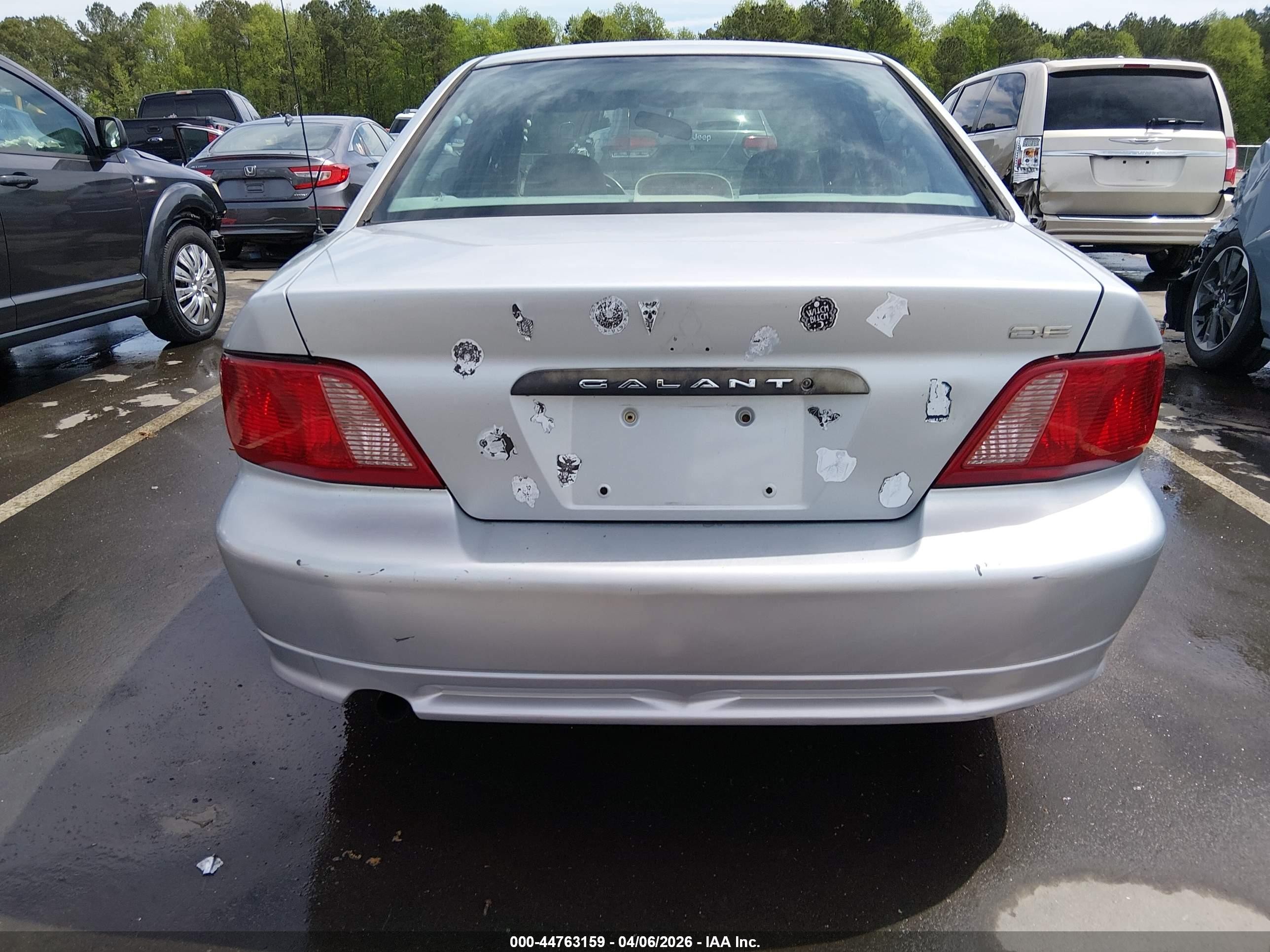2003 Mitsubishi Galant De Silver vin: 4A3AA36G53E127192