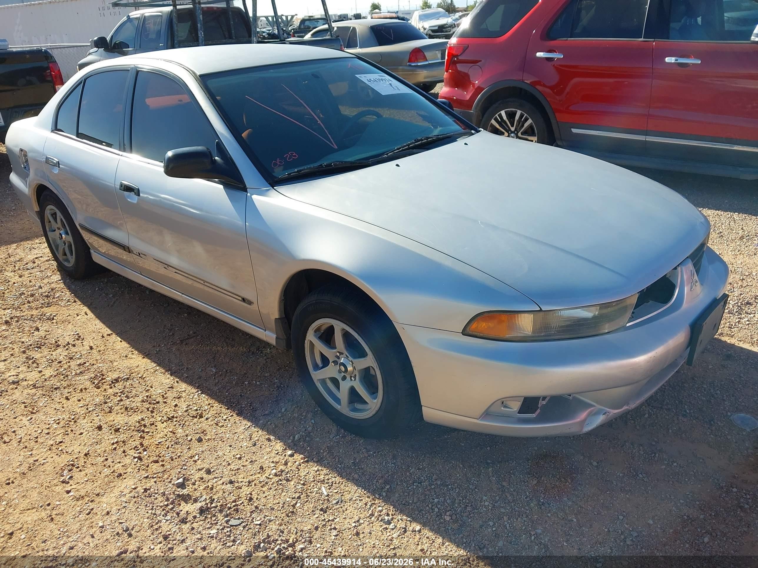 2002 Mitsubishi Galant De Silver vin: 4A3AA36G62E131119