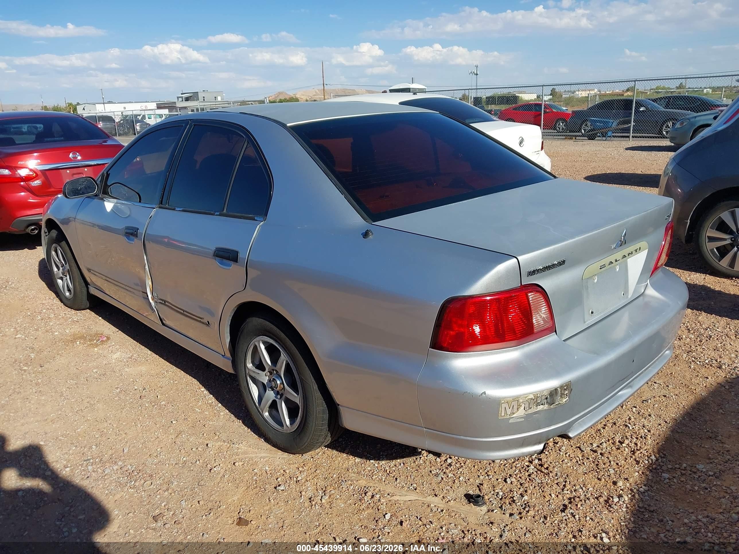 2002 Mitsubishi Galant De Silver vin: 4A3AA36G62E131119
