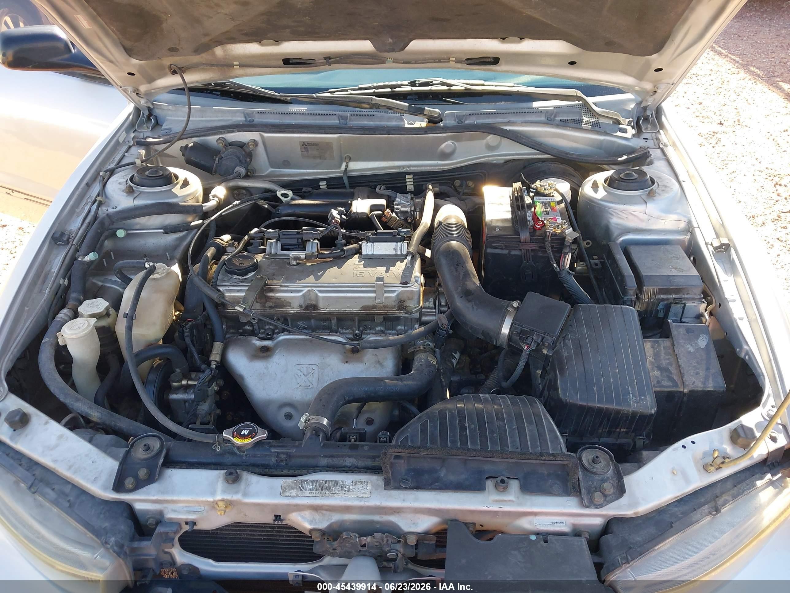 2002 Mitsubishi Galant De Silver vin: 4A3AA36G62E131119