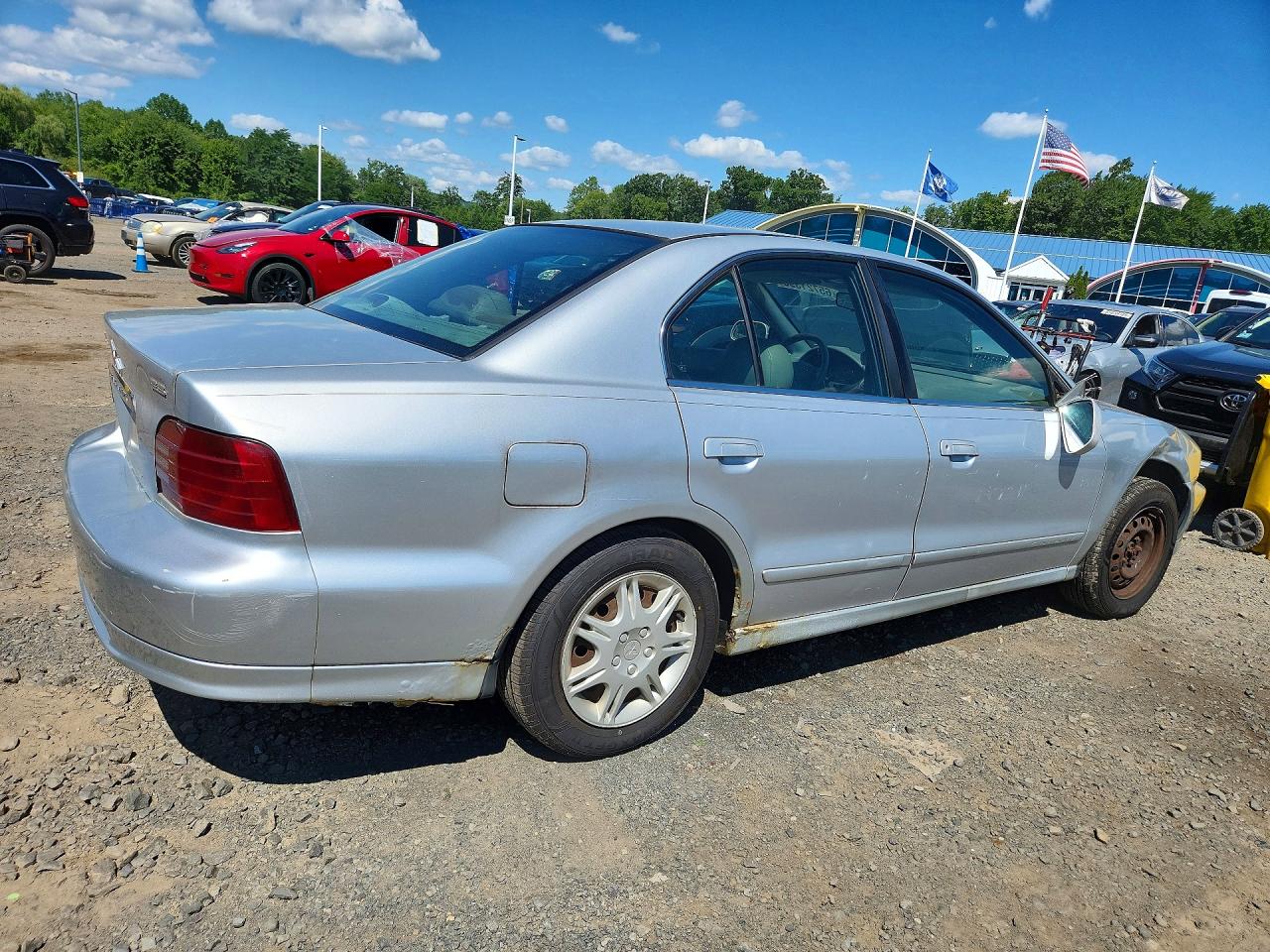 2001 Mitsubishi Galant Es Silver vin: 4A3AA46G01E217420