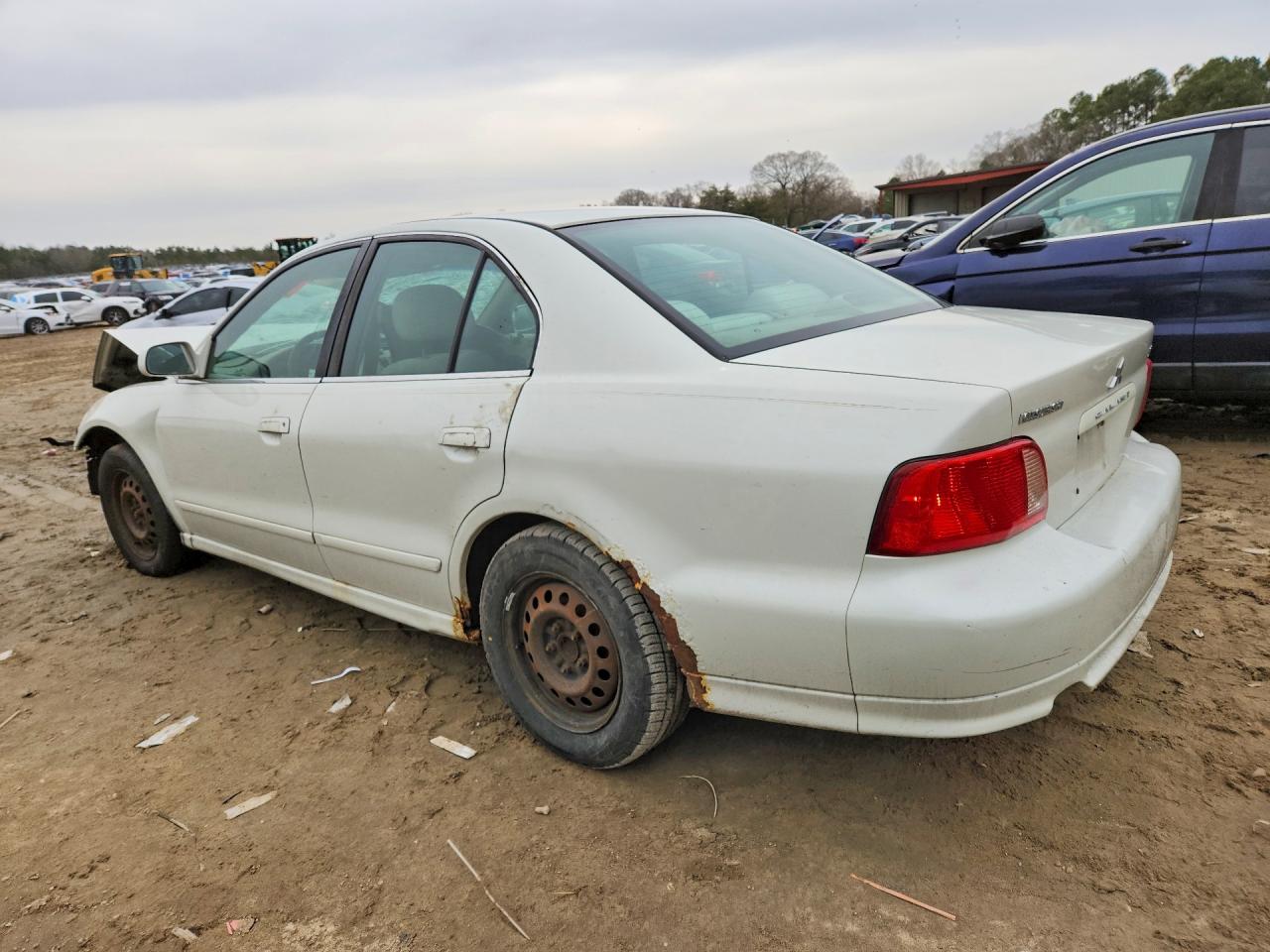 2002 Mitsubishi Galant Es White vin: 4A3AA46G02E016490