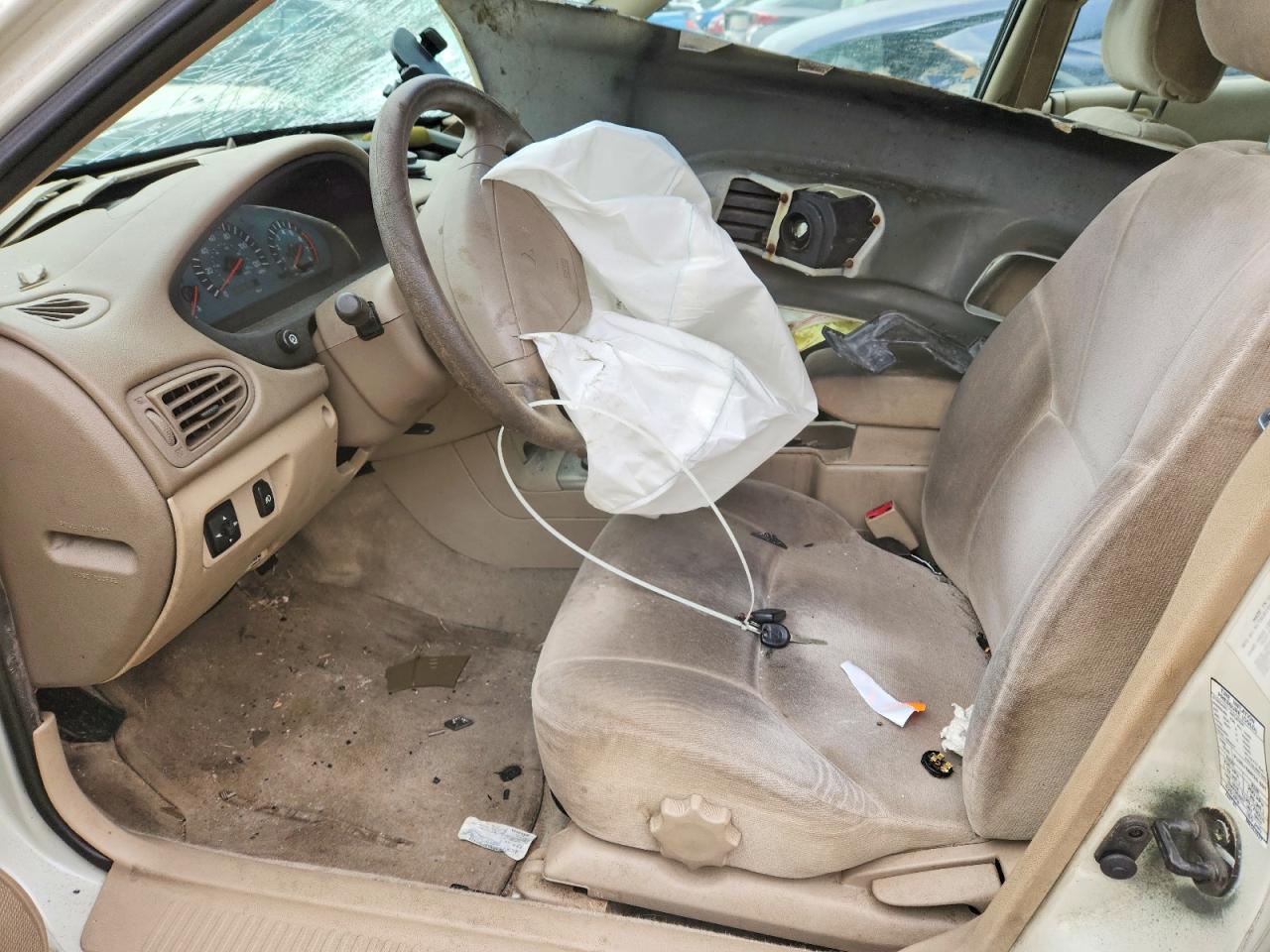2002 Mitsubishi Galant Es White vin: 4A3AA46G02E016490