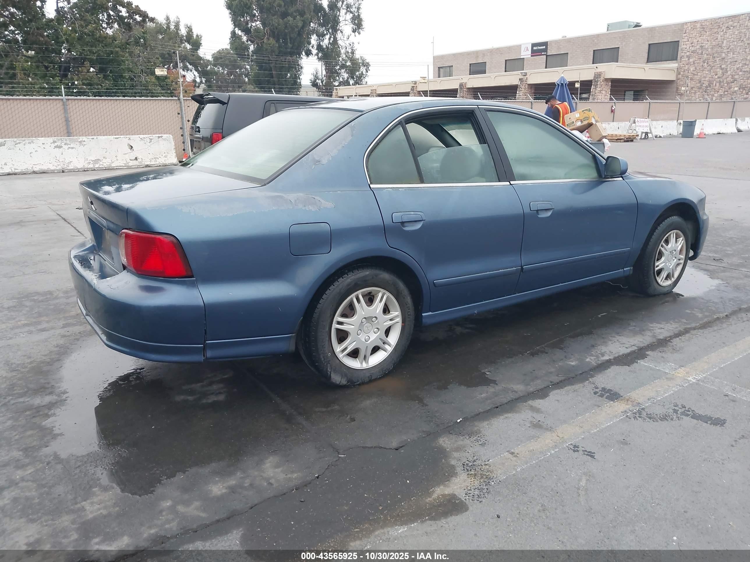 2002 Mitsubishi Galant Es/ls Blue vin: 4A3AA46G02E125547