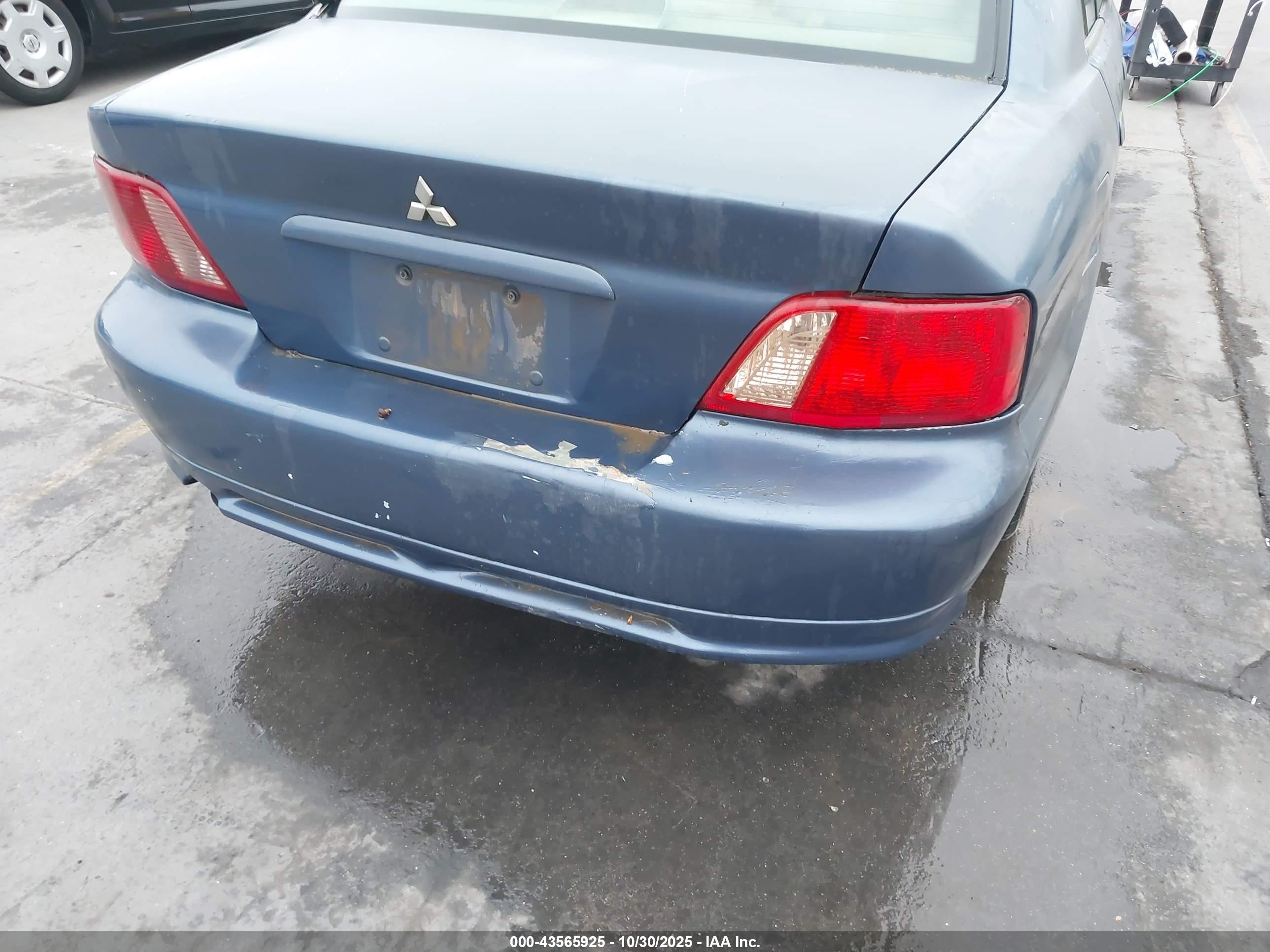 2002 Mitsubishi Galant Es/ls Blue vin: 4A3AA46G02E125547