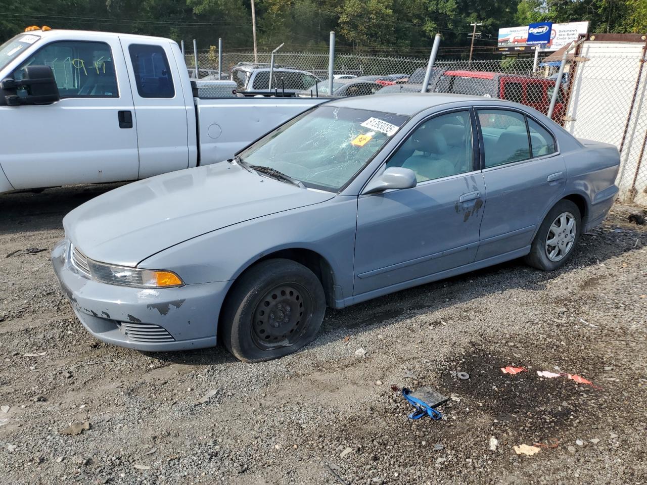 2002 Mitsubishi Galant Es Gray vin: 4A3AA46G02E130053