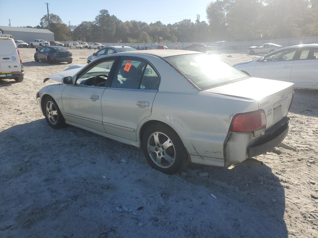 2002 Mitsubishi Galant Es White vin: 4A3AA46G02E153333