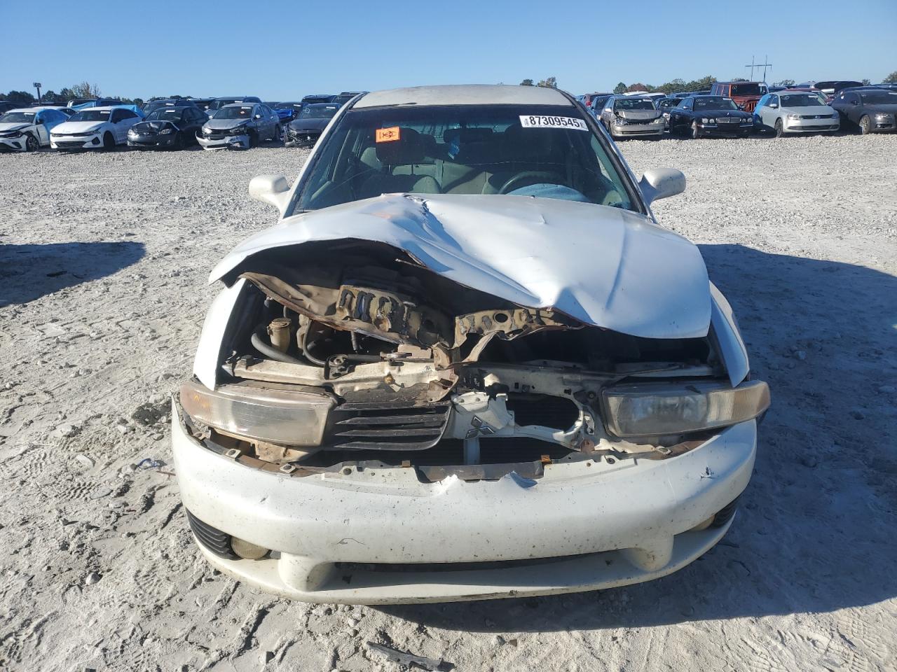 2002 Mitsubishi Galant Es White vin: 4A3AA46G02E153333