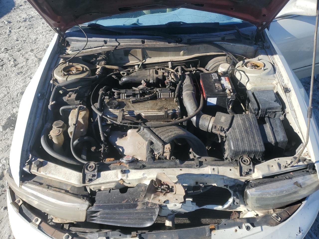 2002 Mitsubishi Galant Es White vin: 4A3AA46G02E153333