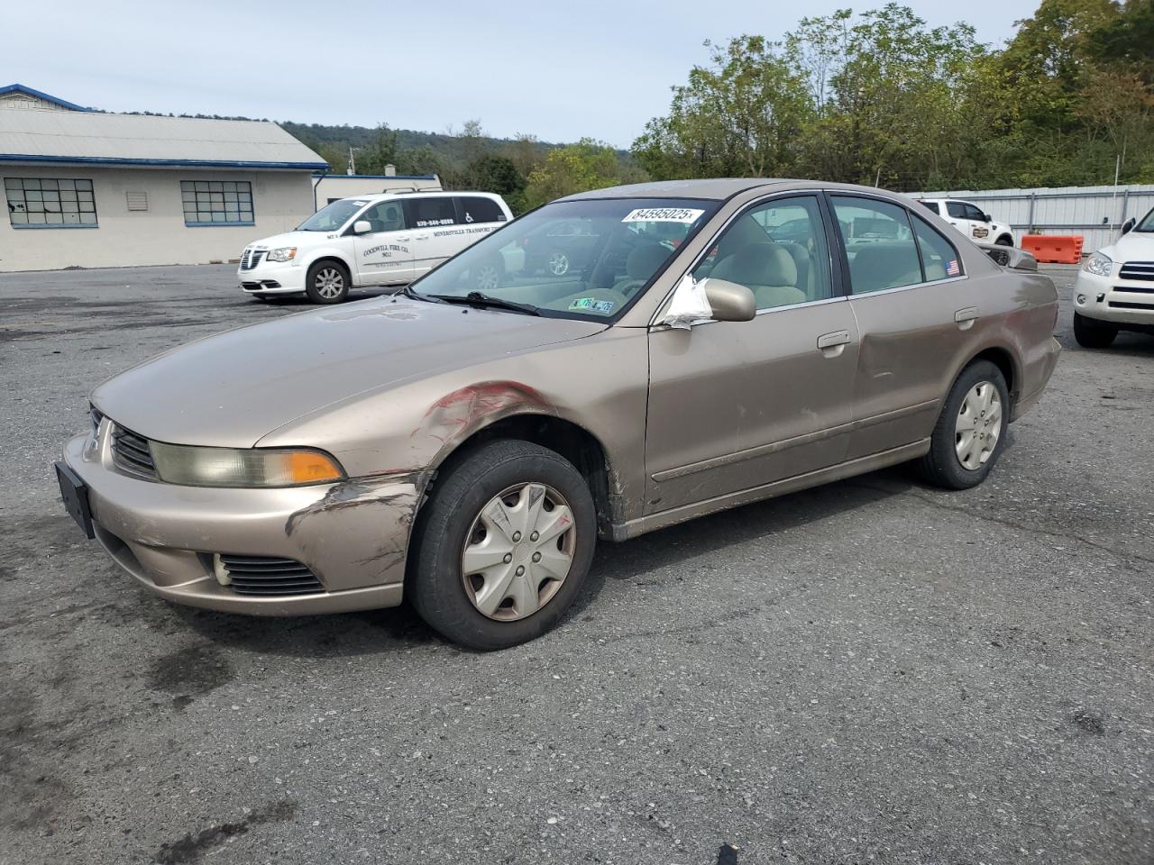 2002 Mitsubishi Galant Es Beige vin: 4A3AA46G02E159133