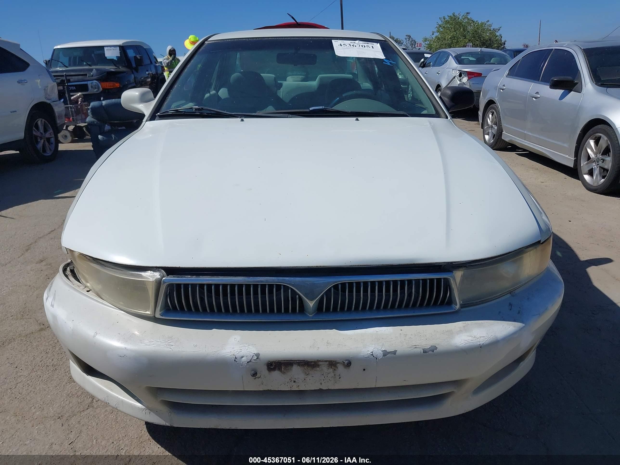 2001 Mitsubishi Galant Es White vin: 4A3AA46G11E227860