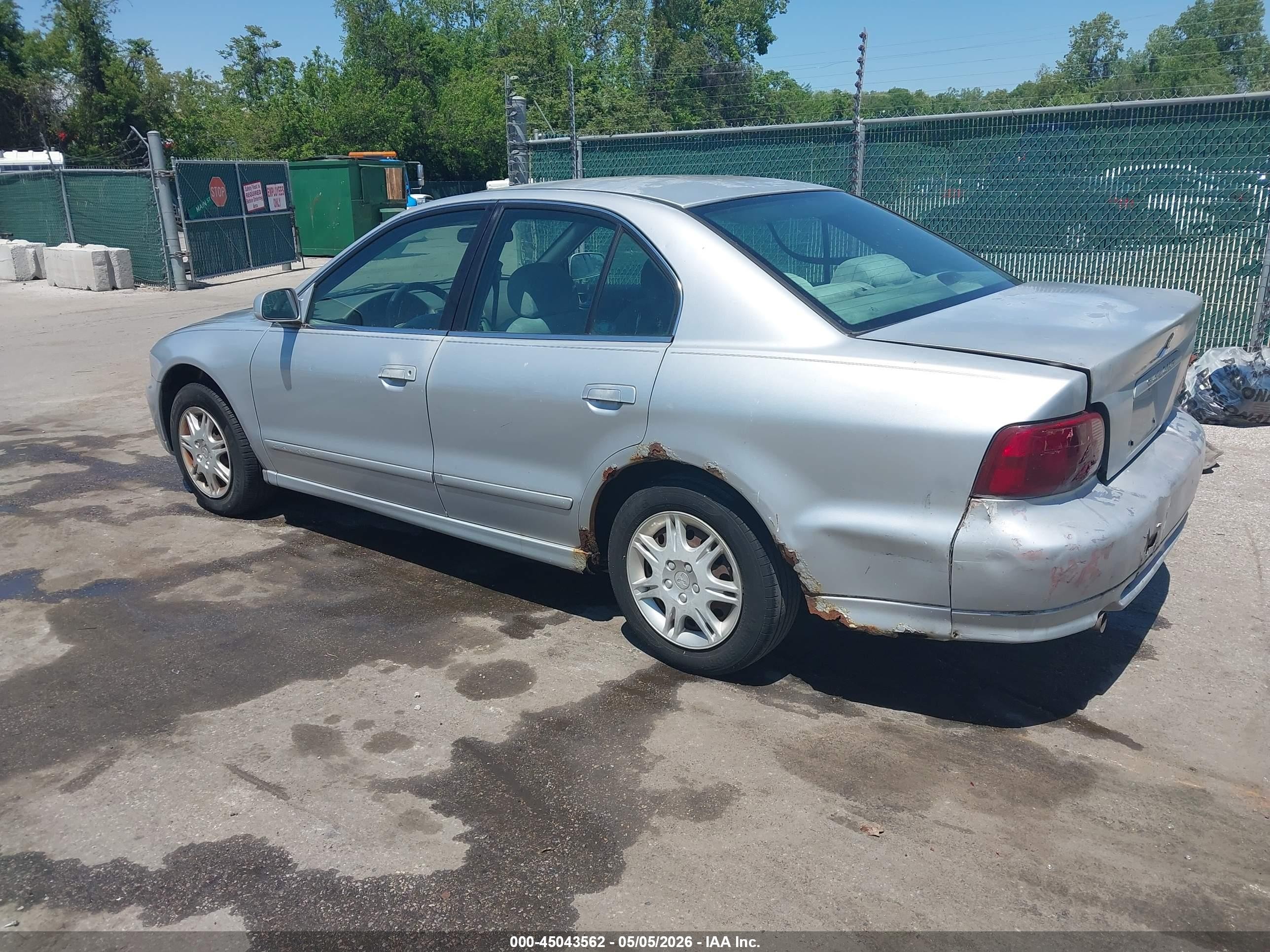 2003 Mitsubishi Galant Es/ls Silver vin: 4A3AA46G13E112582
