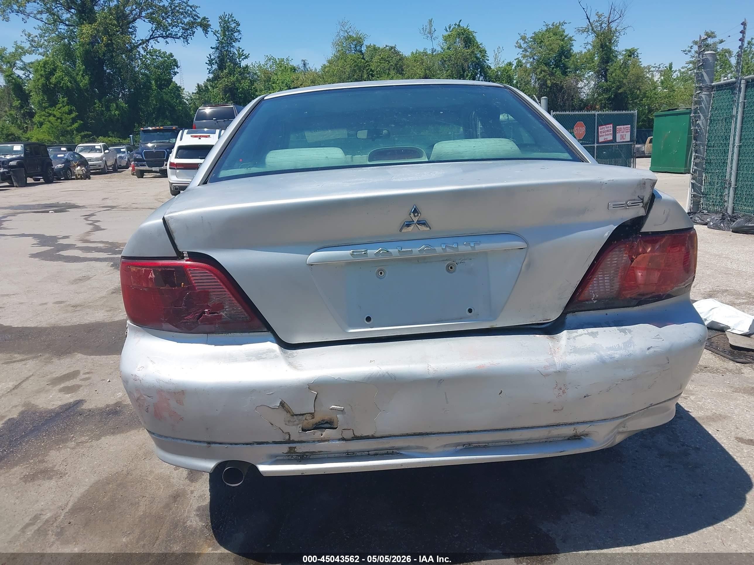 2003 Mitsubishi Galant Es/ls Silver vin: 4A3AA46G13E112582