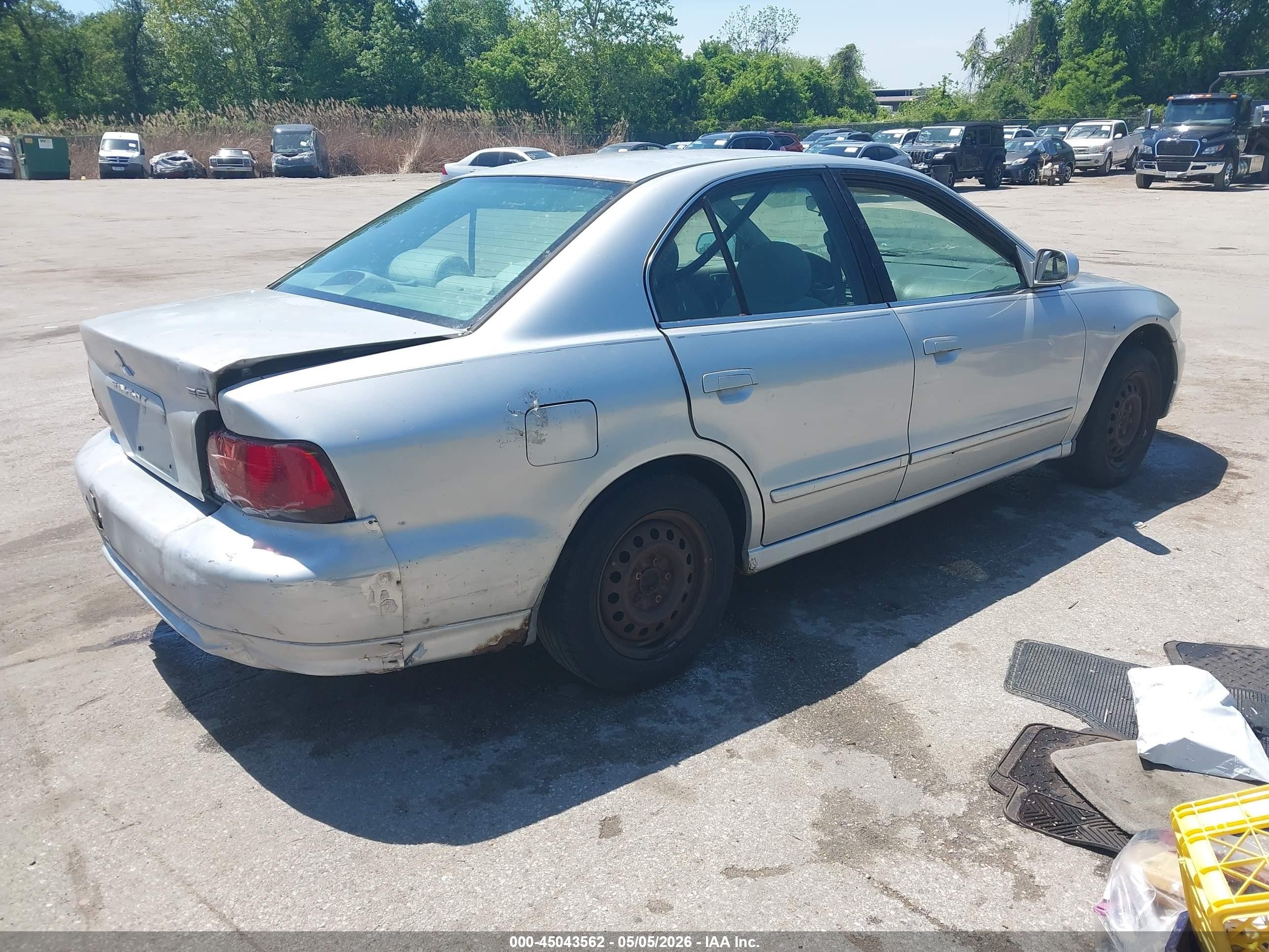 2003 Mitsubishi Galant Es/ls Silver vin: 4A3AA46G13E112582