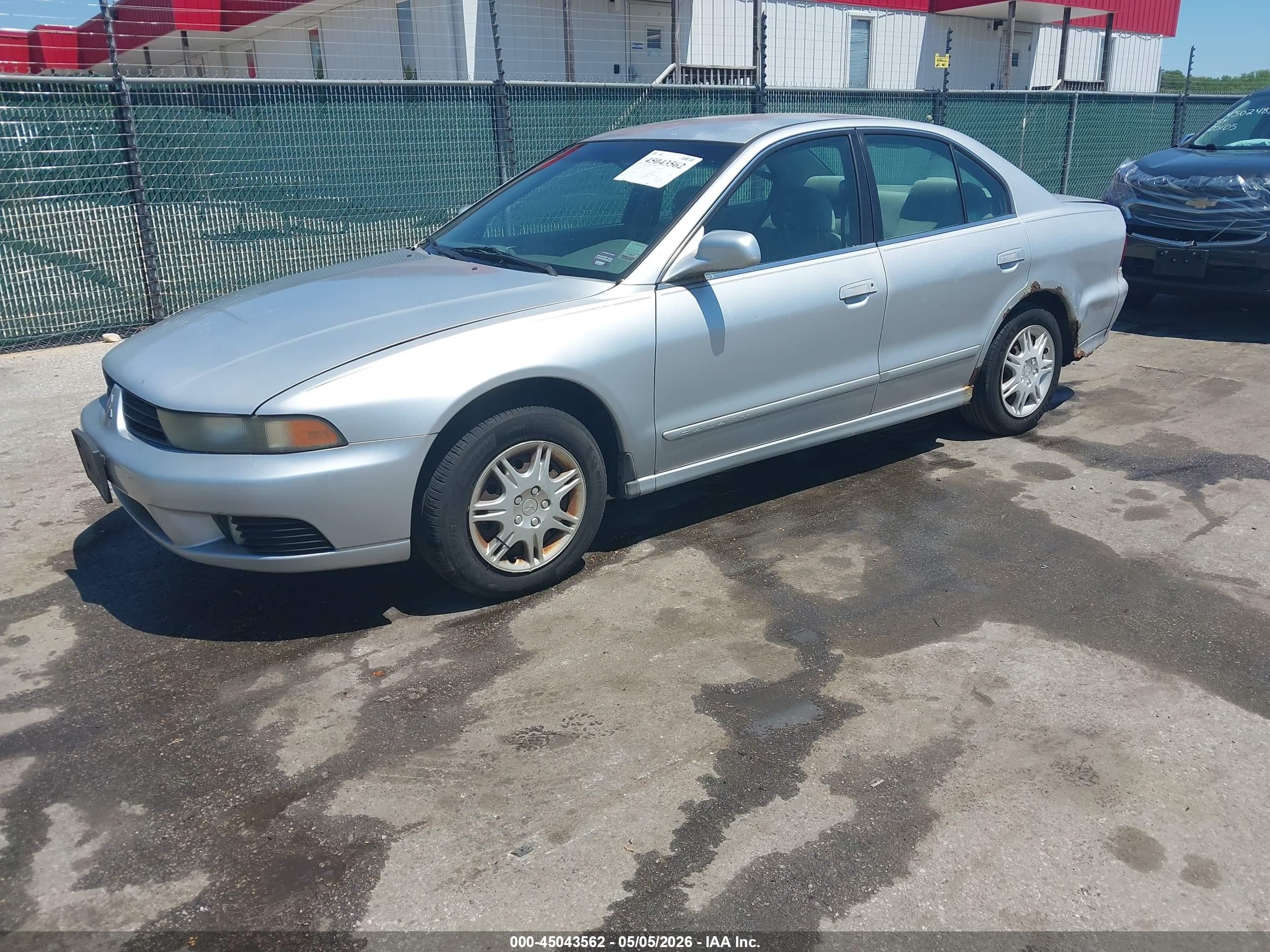 2003 Mitsubishi Galant Es/ls Silver vin: 4A3AA46G13E112582