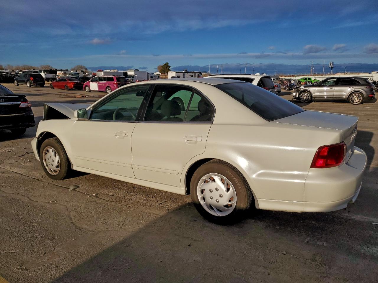 2003 Mitsubishi Galant Es White vin: 4A3AA46G13E199691