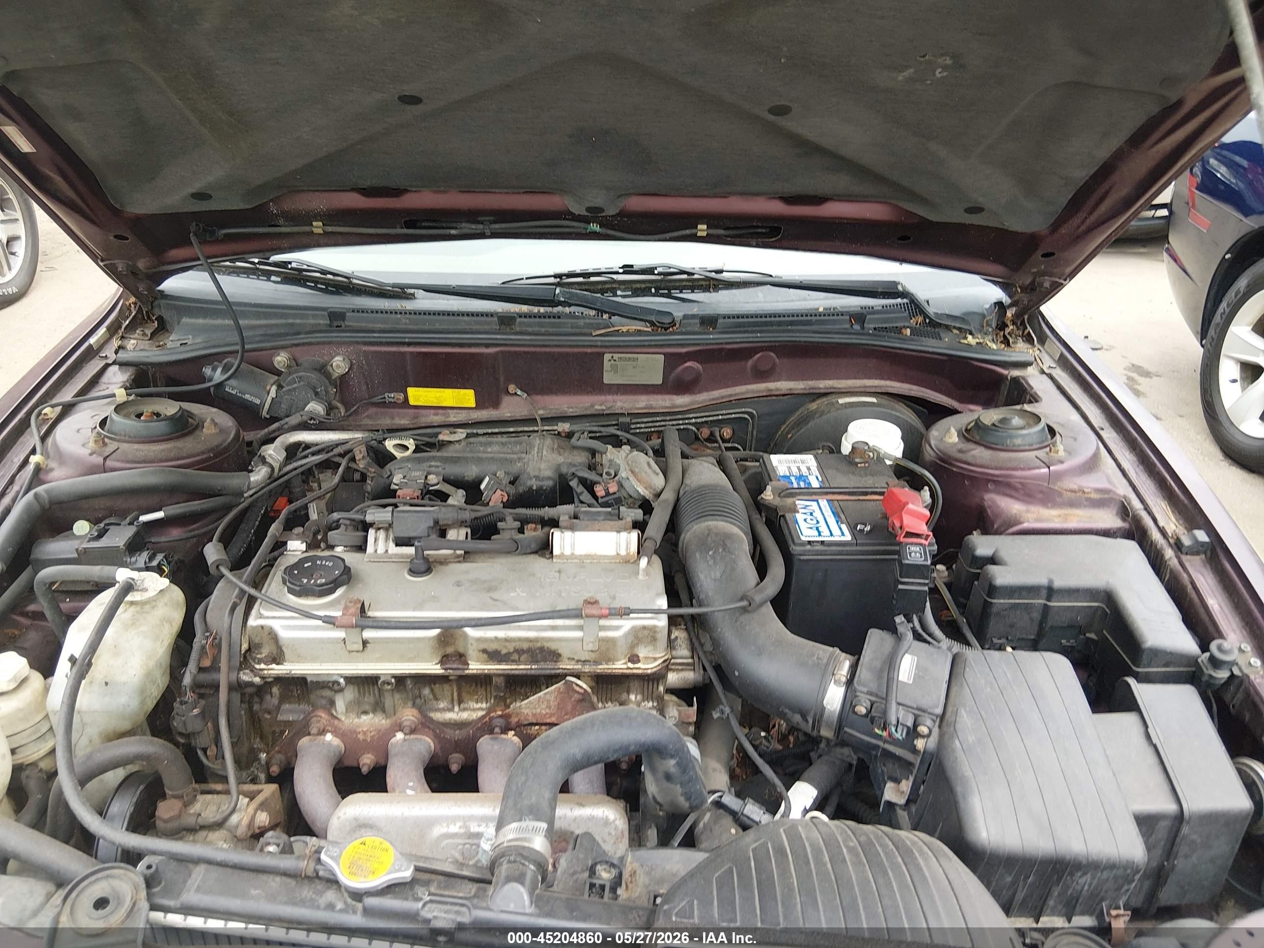 1999 Mitsubishi Galant Es Purple vin: 4A3AA46G1XE061817