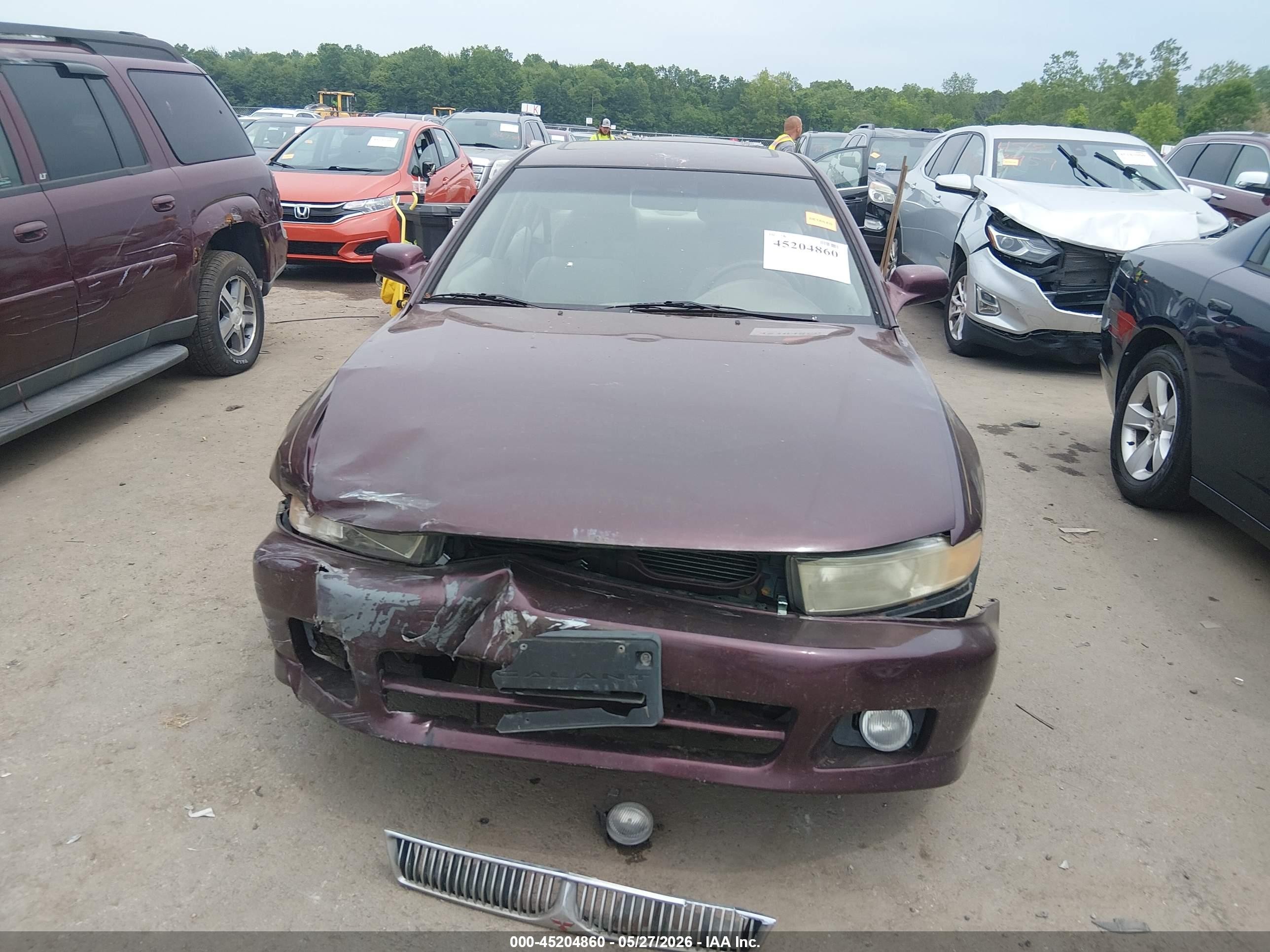 1999 Mitsubishi Galant Es Purple vin: 4A3AA46G1XE061817