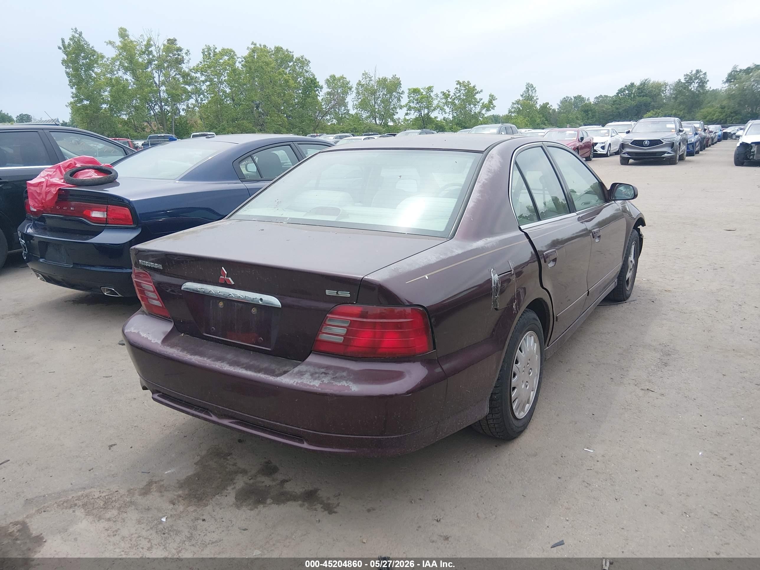 1999 Mitsubishi Galant Es Purple vin: 4A3AA46G1XE061817