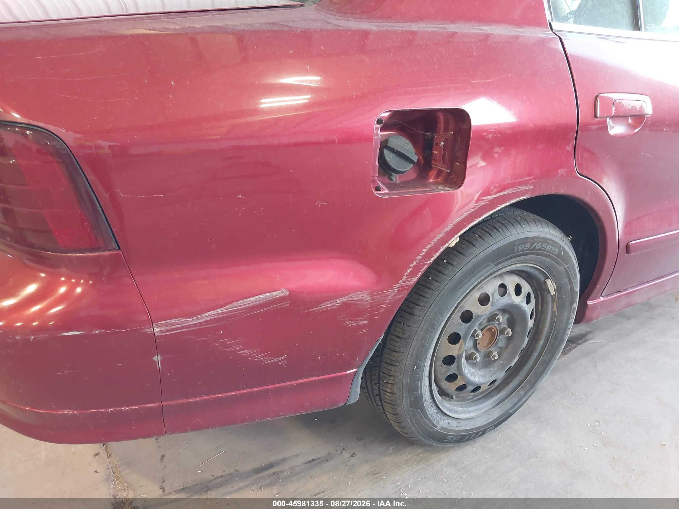 2001 Mitsubishi Galant Es Red vin: 4A3AA46G21E062546