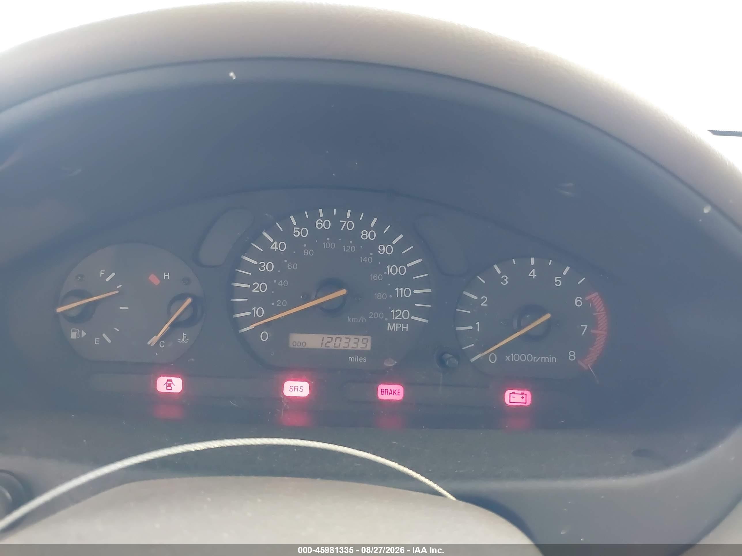 2001 Mitsubishi Galant Es Red vin: 4A3AA46G21E062546