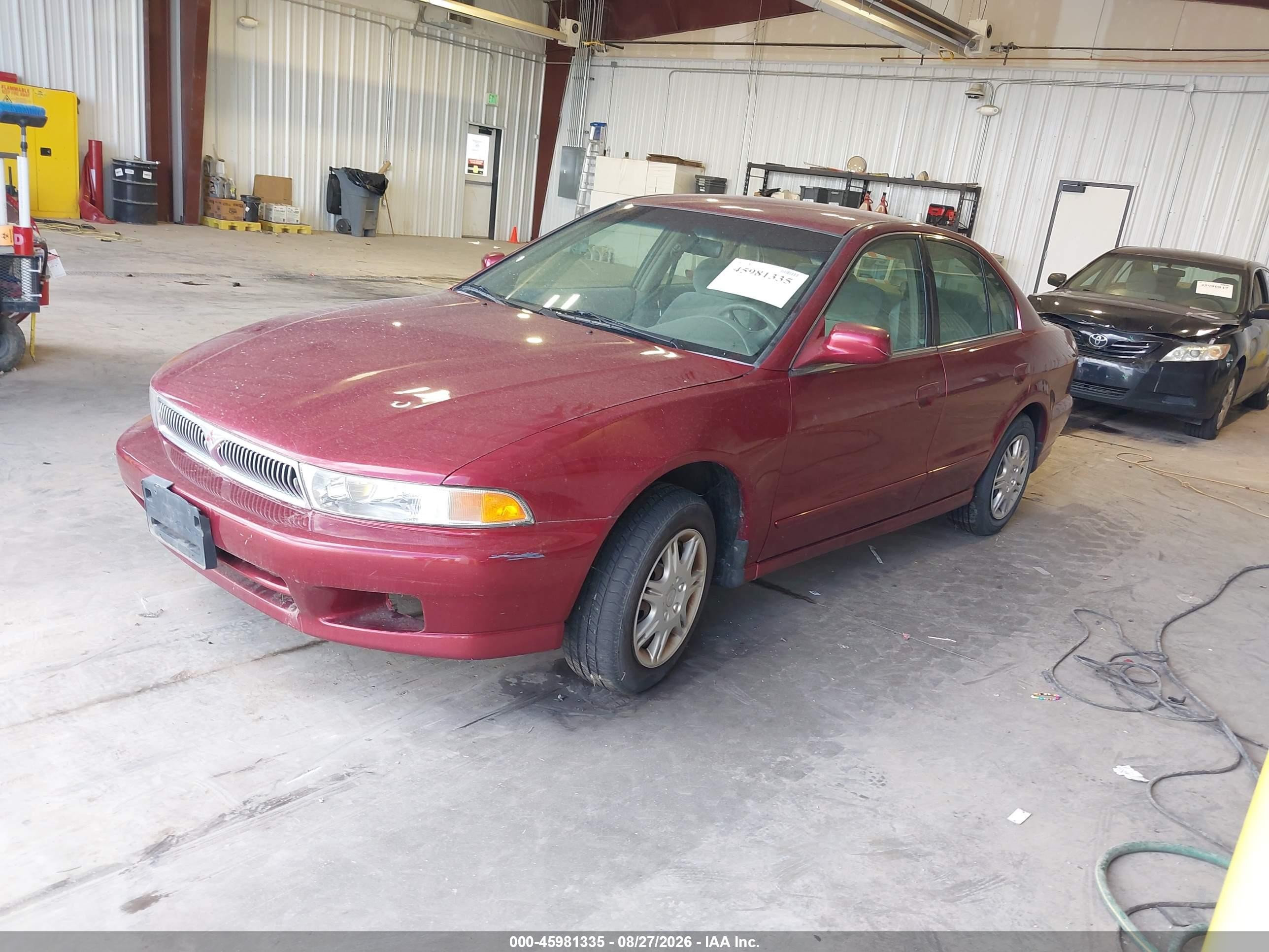 2001 Mitsubishi Galant Es Red vin: 4A3AA46G21E062546
