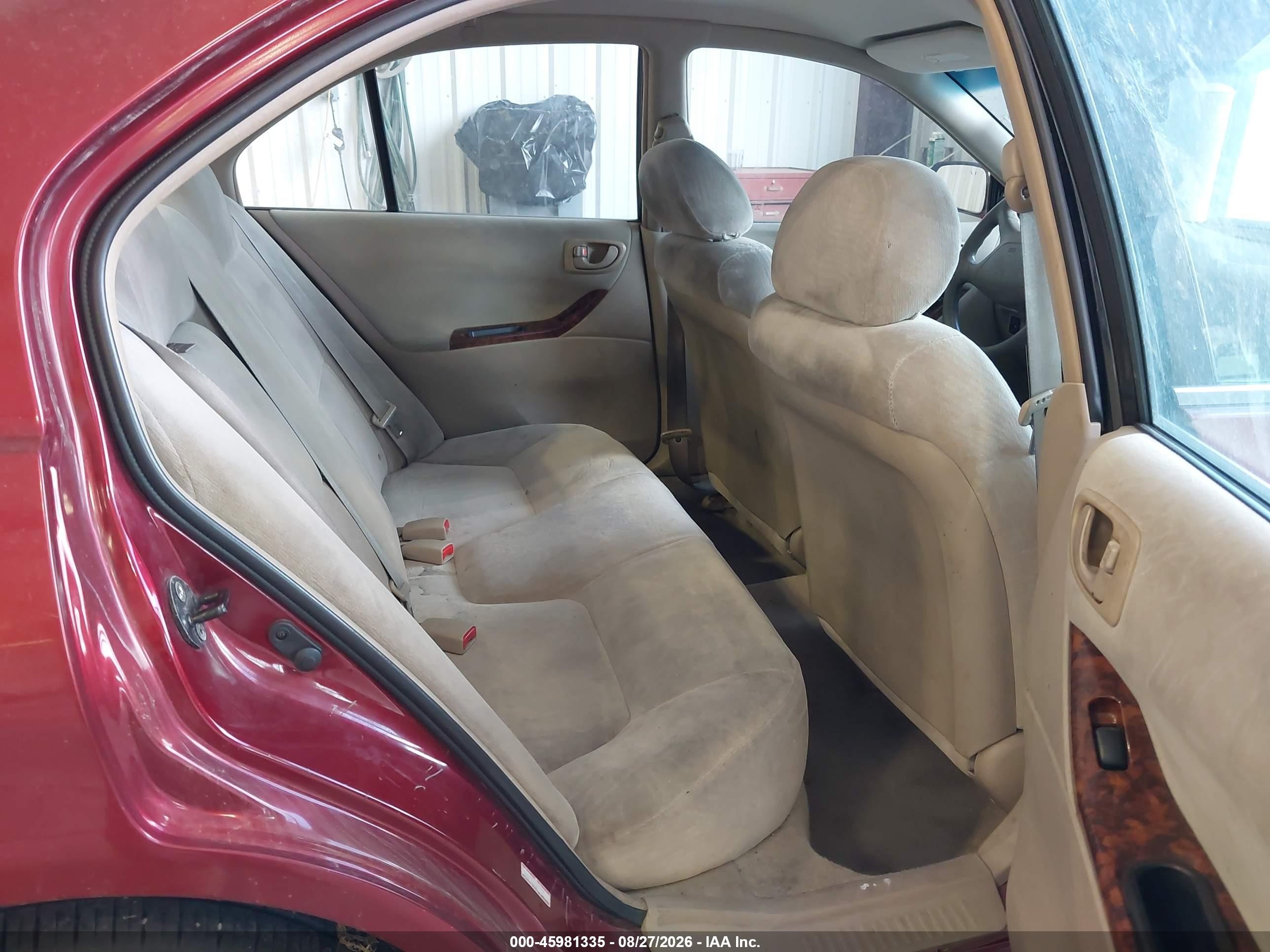 2001 Mitsubishi Galant Es Red vin: 4A3AA46G21E062546