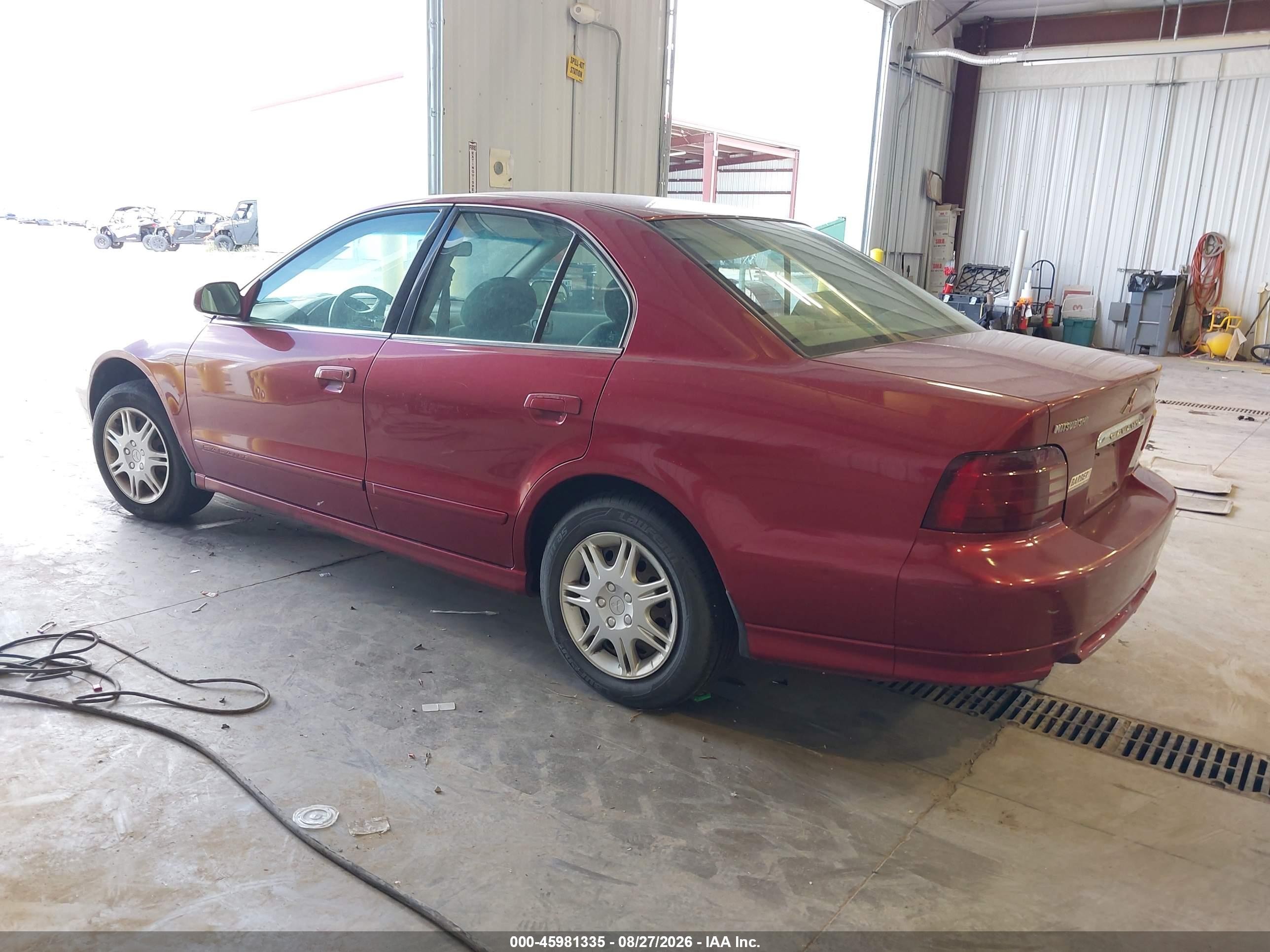 2001 Mitsubishi Galant Es Red vin: 4A3AA46G21E062546