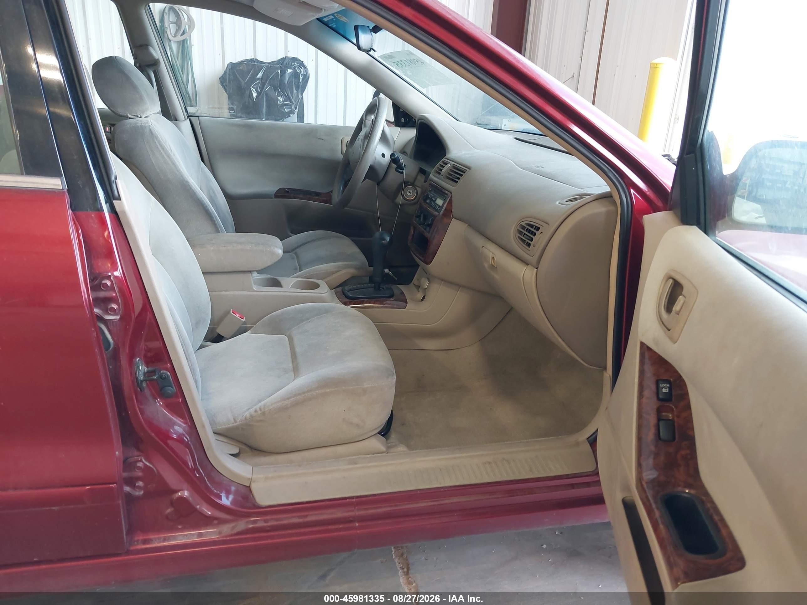 2001 Mitsubishi Galant Es Red vin: 4A3AA46G21E062546
