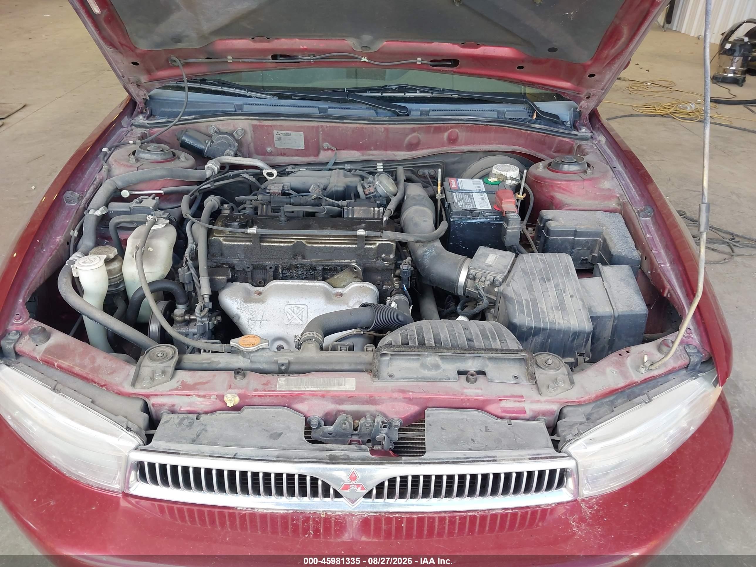 2001 Mitsubishi Galant Es Red vin: 4A3AA46G21E062546