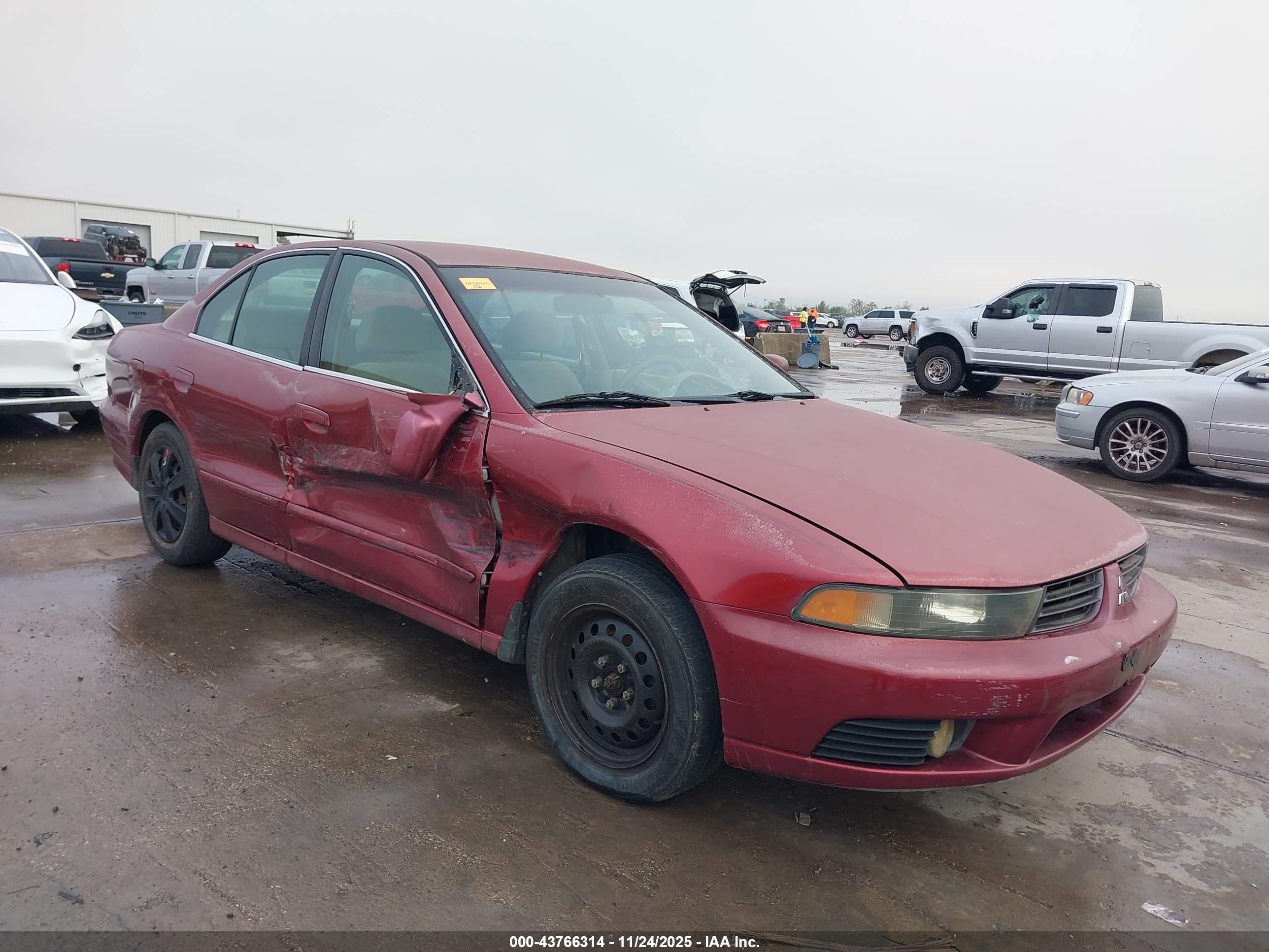 2002 Mitsubishi Galant Es/ls Burgundy vin: 4A3AA46G22E068073