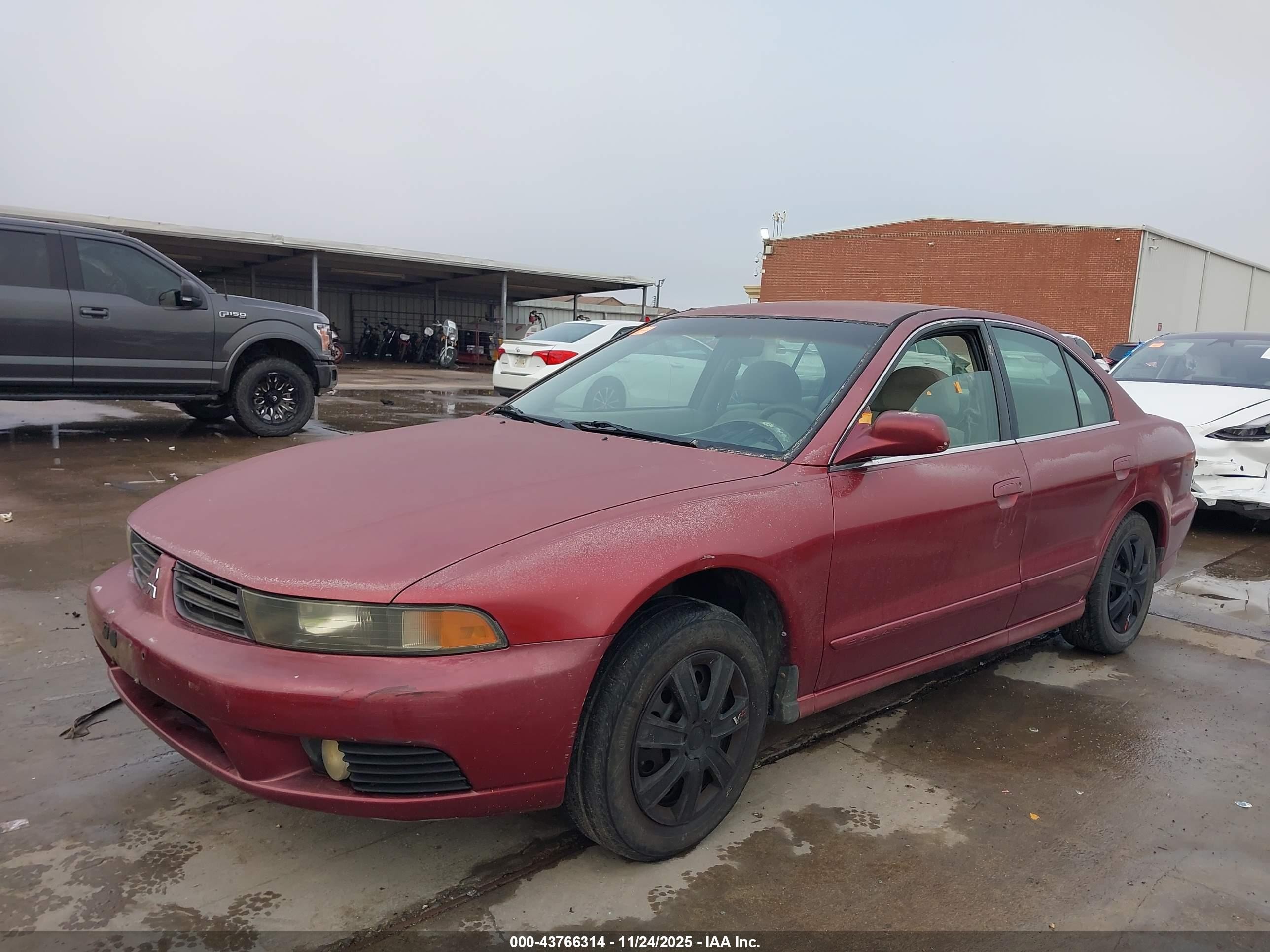 2002 Mitsubishi Galant Es/ls Burgundy vin: 4A3AA46G22E068073