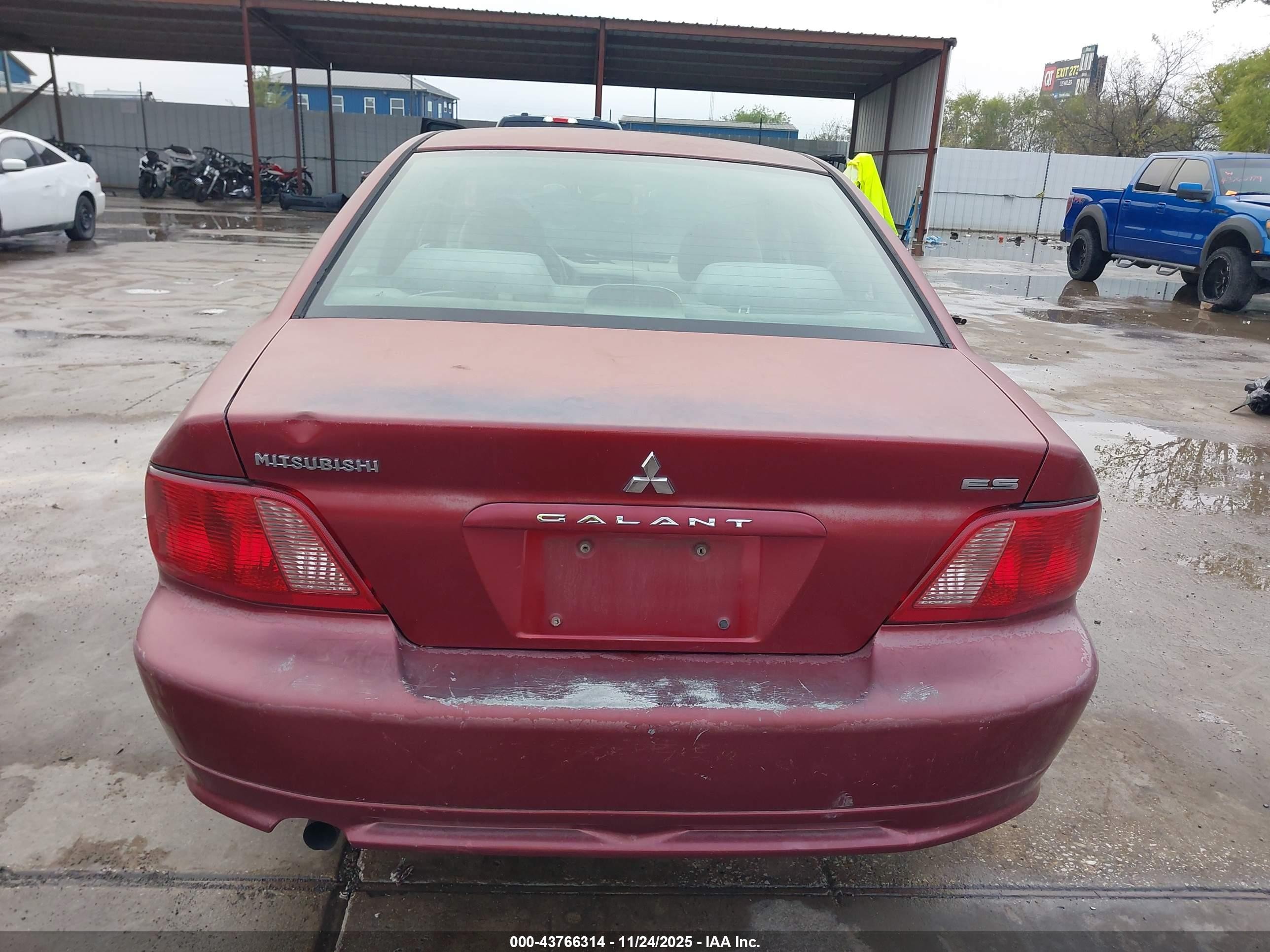 2002 Mitsubishi Galant Es/ls Burgundy vin: 4A3AA46G22E068073