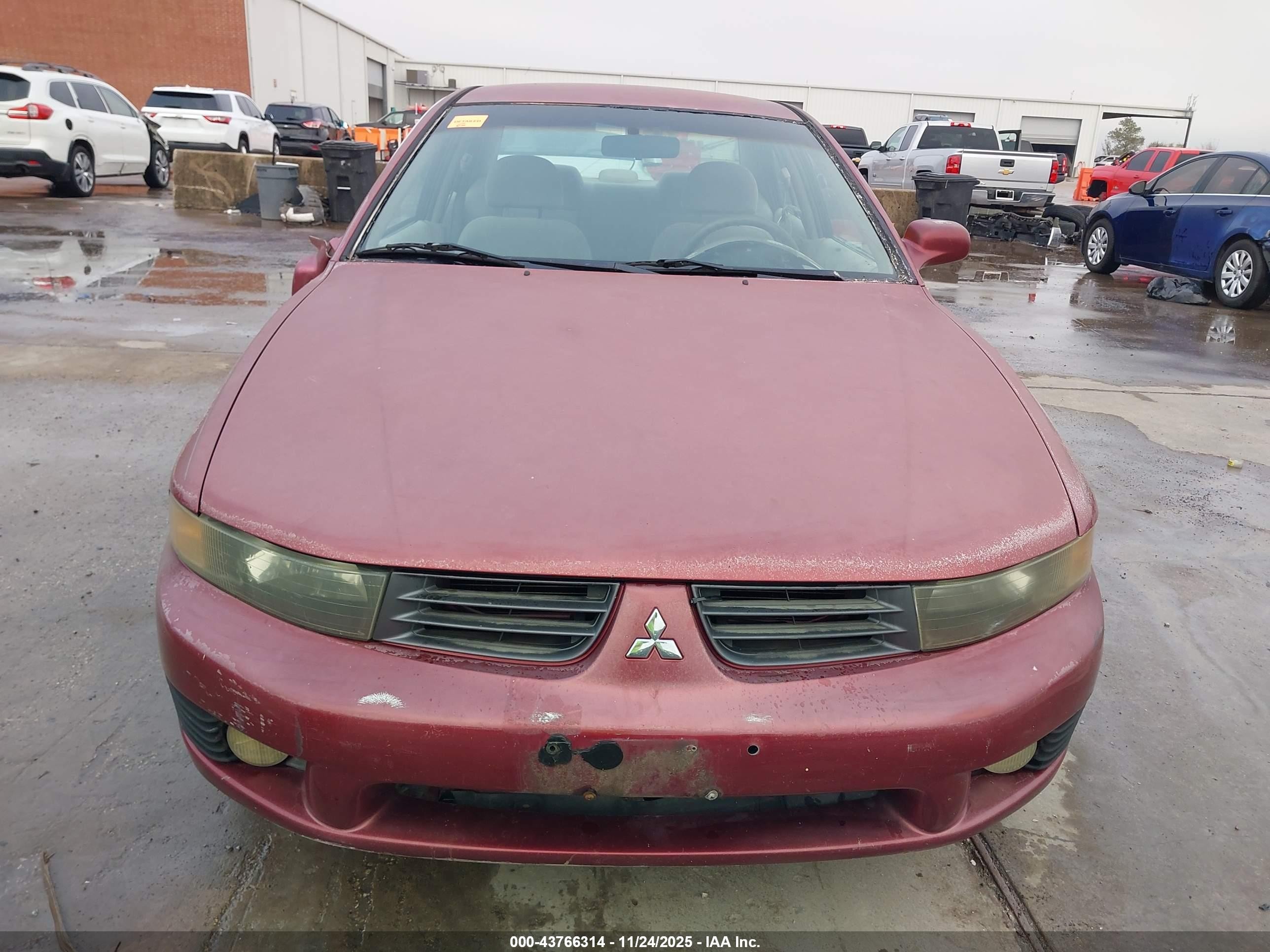 2002 Mitsubishi Galant Es/ls Burgundy vin: 4A3AA46G22E068073