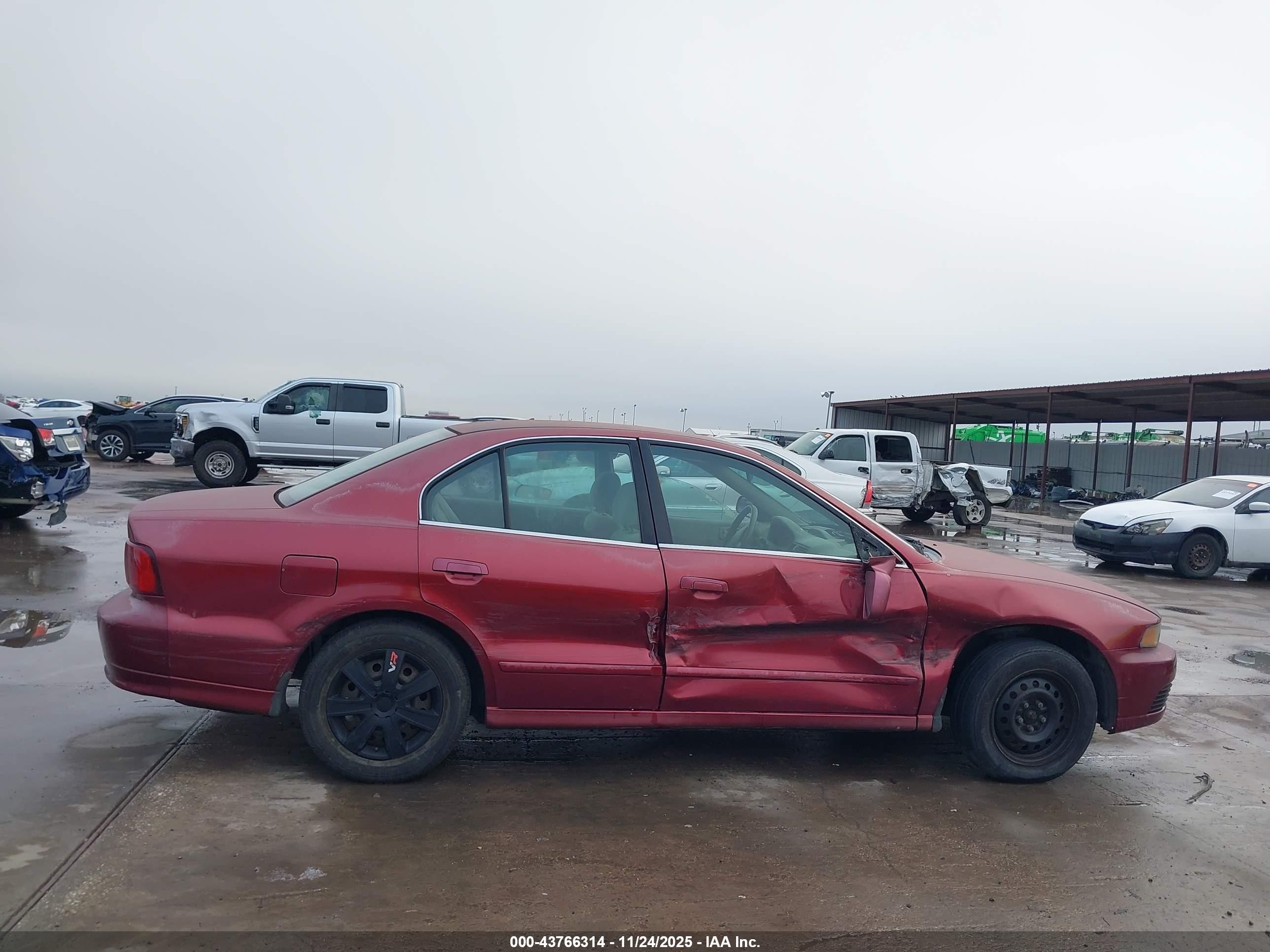 2002 Mitsubishi Galant Es/ls Burgundy vin: 4A3AA46G22E068073