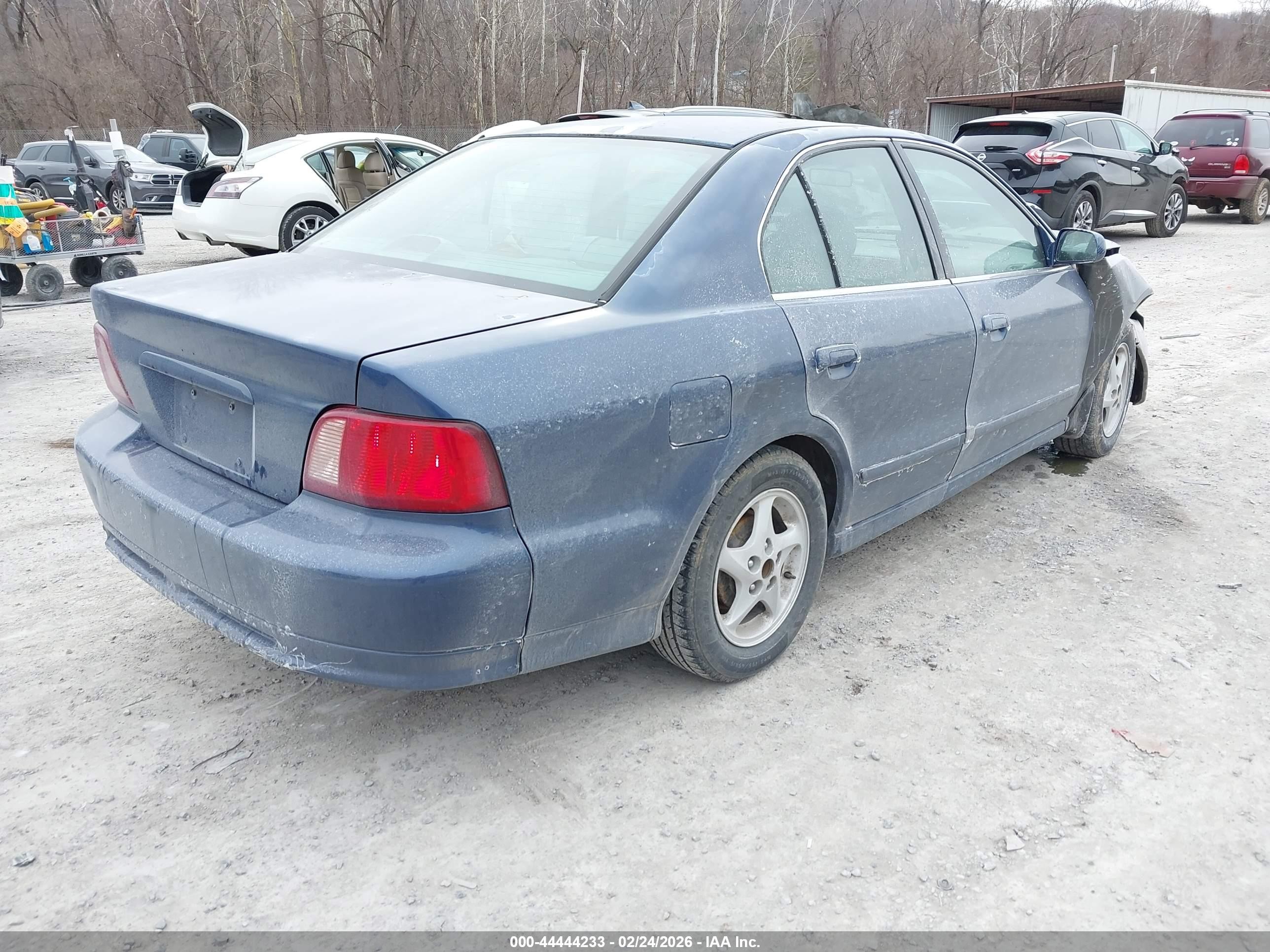 2002 Mitsubishi Galant Es/ls Blue vin: 4A3AA46G22E088274