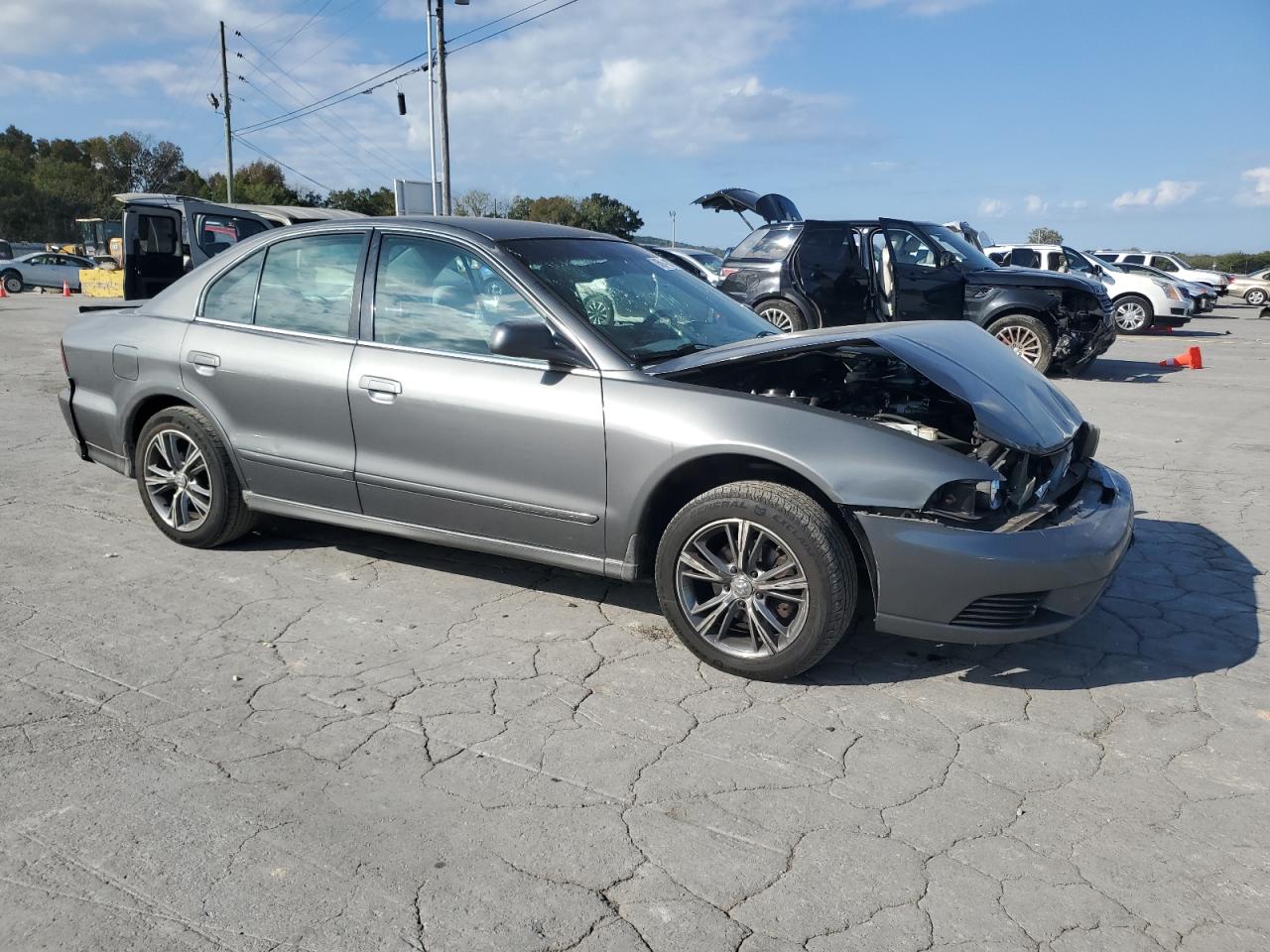 2002 Mitsubishi Galant Es Gray vin: 4A3AA46G22E096956
