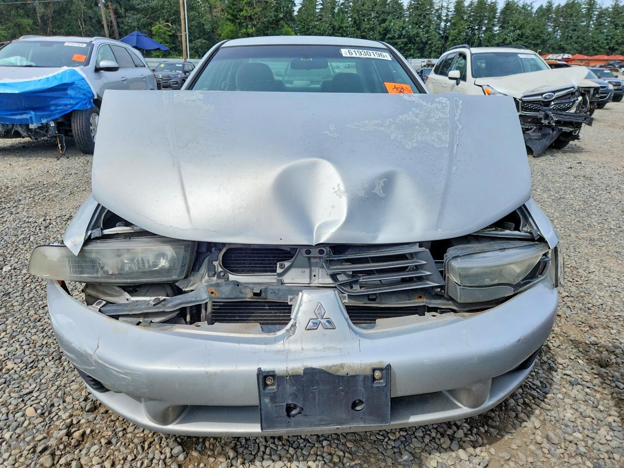 2002 Mitsubishi Galant Es Silver vin: 4A3AA46G32E162088