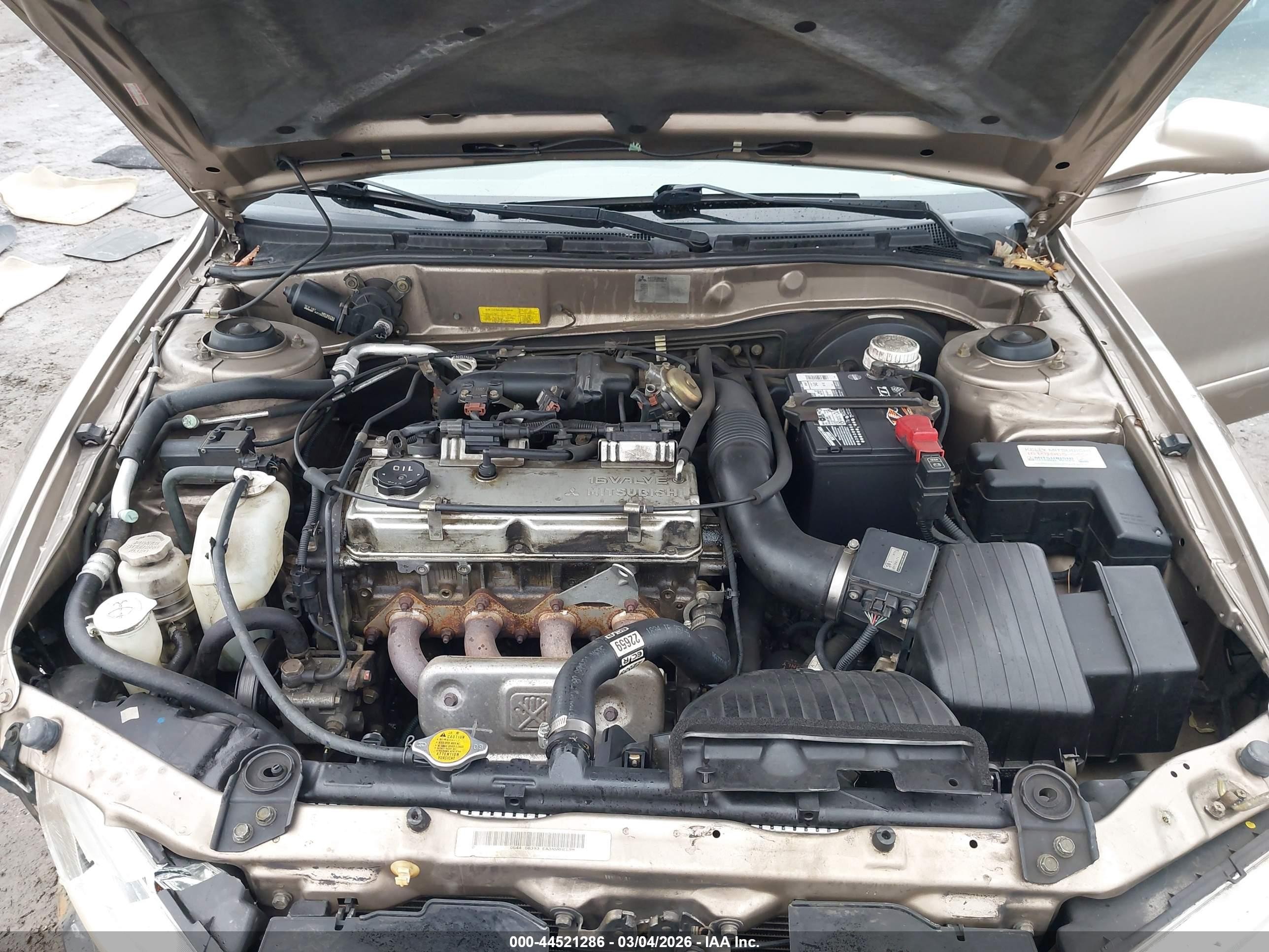 1999 Mitsubishi Galant Es Gray vin: 4A3AA46G3XE062208