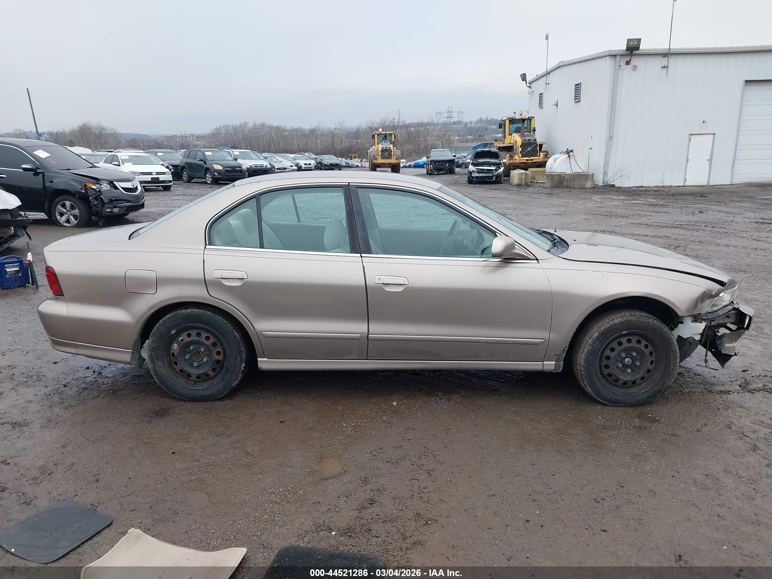 1999 Mitsubishi Galant Es Gray vin: 4A3AA46G3XE062208