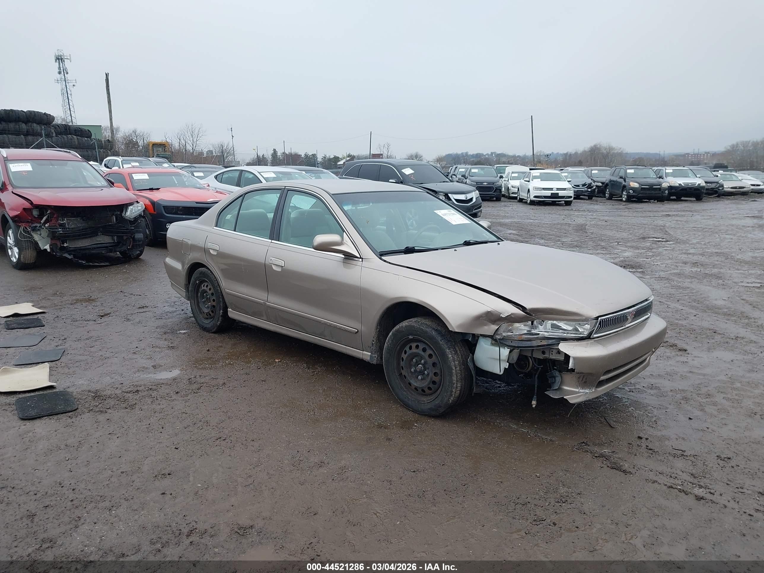 1999 Mitsubishi Galant Es Gray vin: 4A3AA46G3XE062208